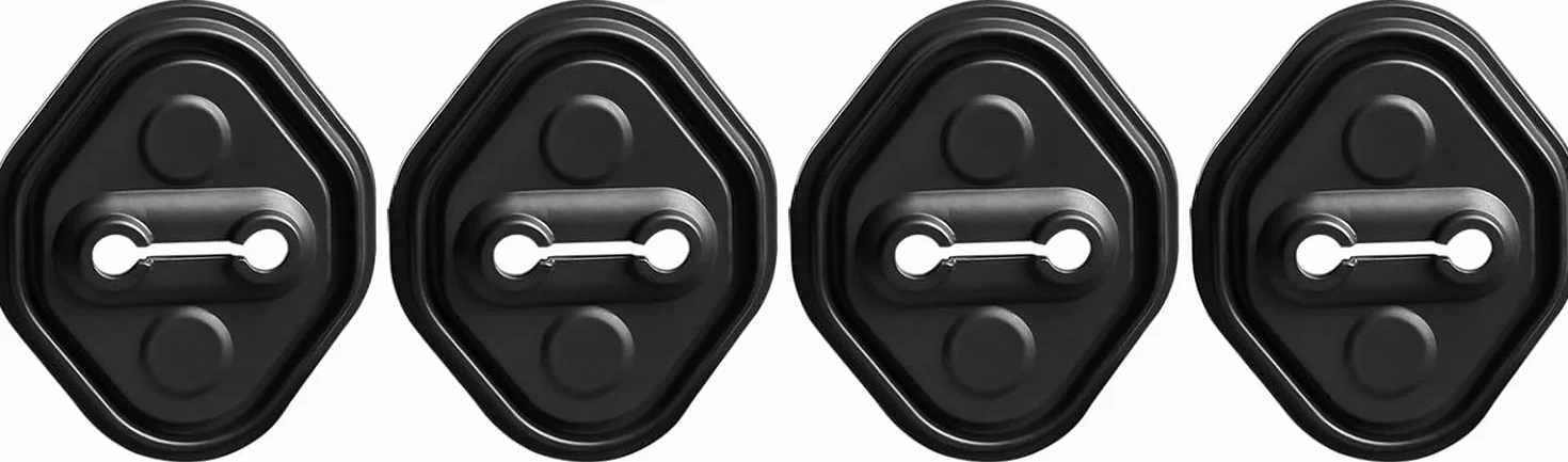 SHIFENG Silikonowa osłona zamka drzwi kompatybilna z Toyota Land Cruiser 250 1958 Prado LC250 J250 2024 2025 akcesoria wykończeniowe do zamka drzwi, zestaw 4 szt
