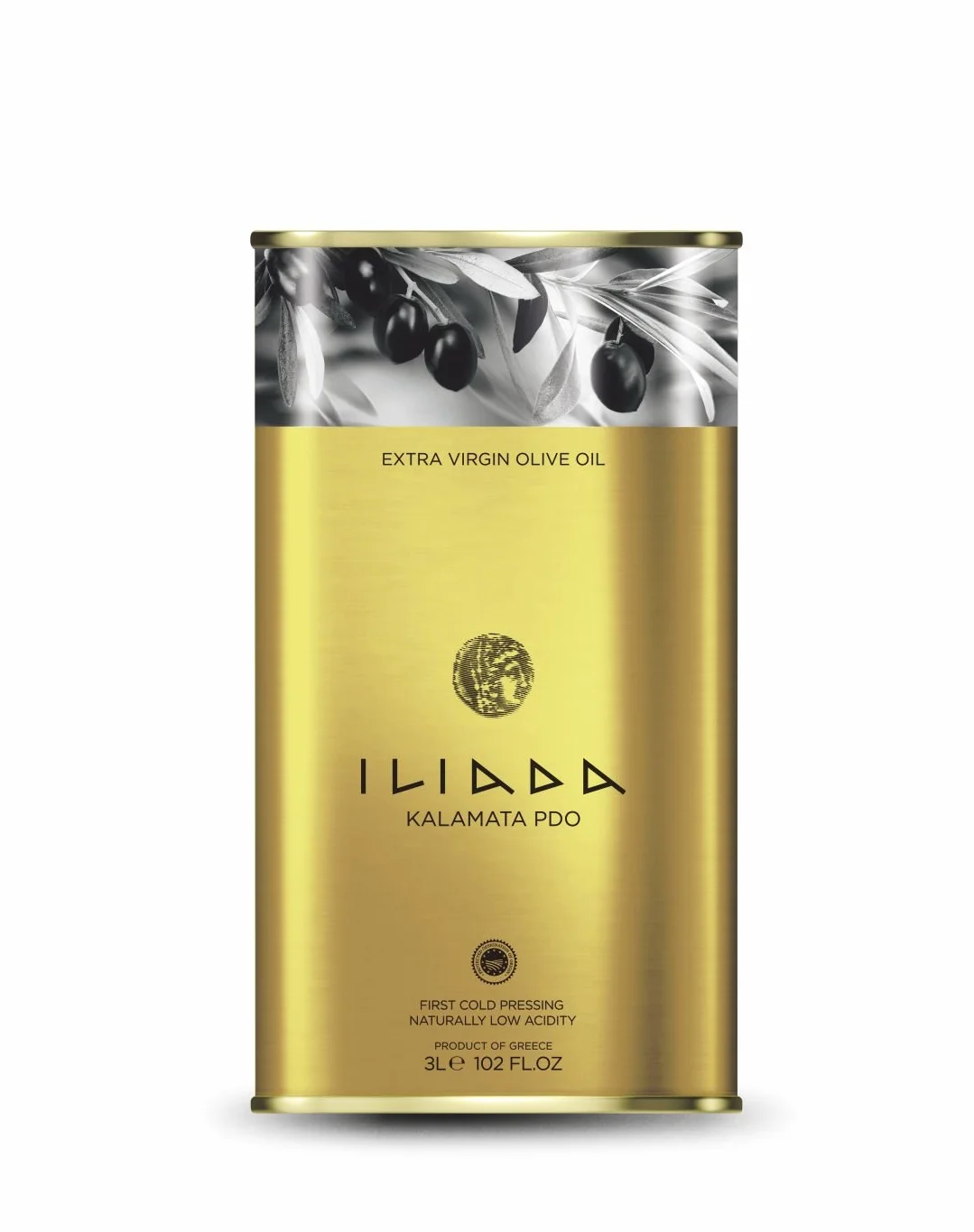 Iliada Oliwa z oliwek z pierwszego tłoczenia ekstra, kanister 3 l, Grecja, Kalamata PDO