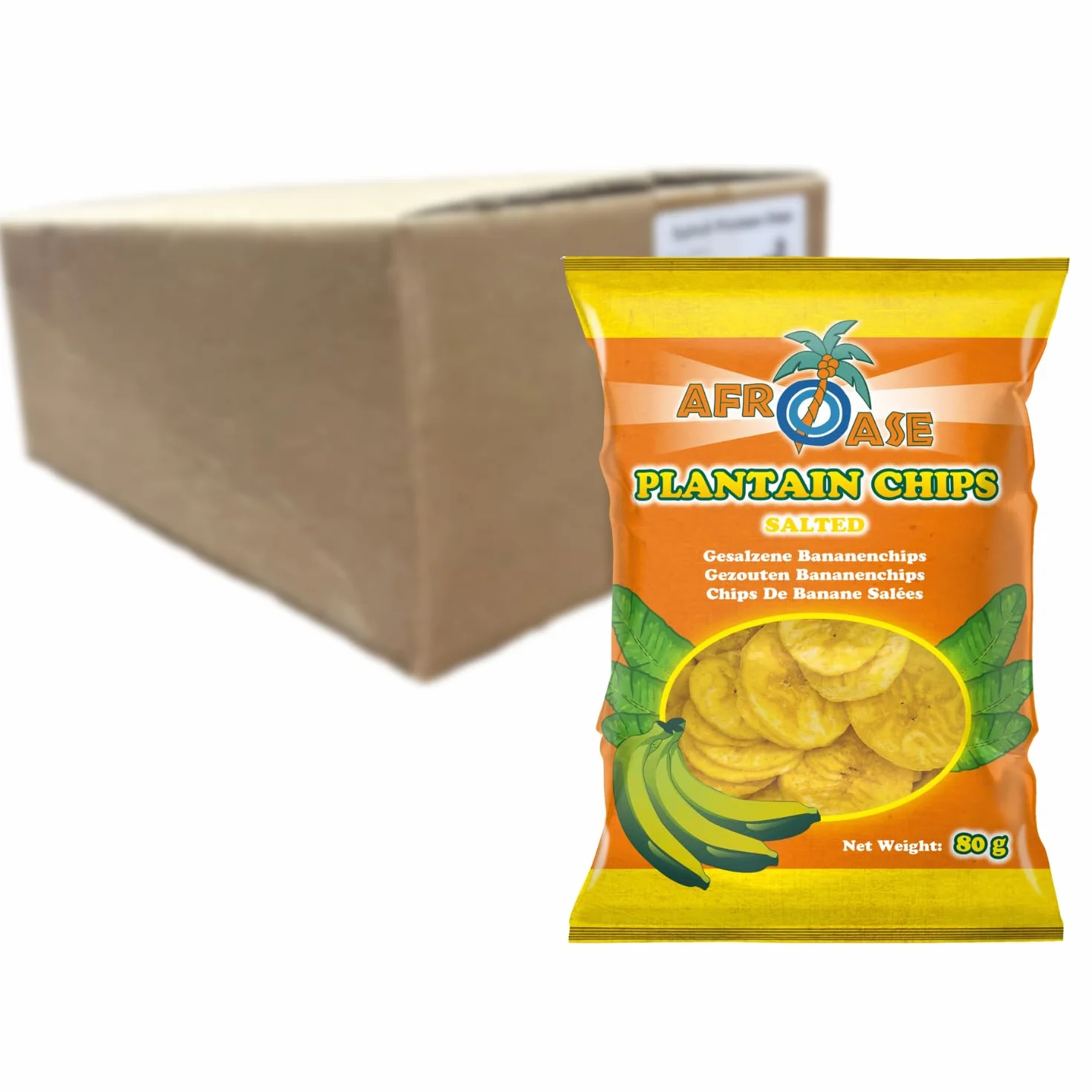 AFROASE Solone chipsy babki, 80 g, 20 sztuk