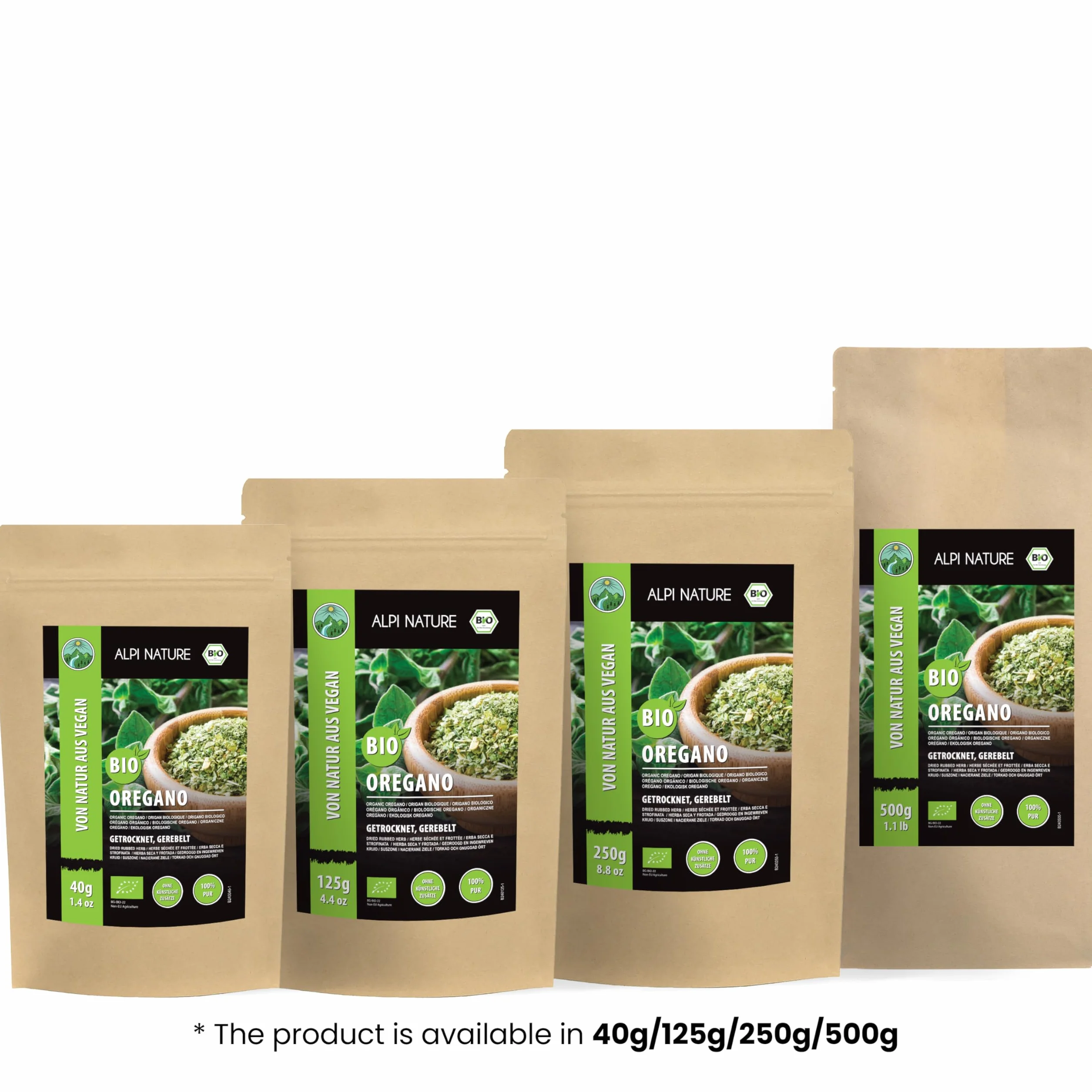 Alpi Nature Ekologiczne Suszone Oregano 125g, Tarte Oregano do Gotowania, Makaronu i Pizzy