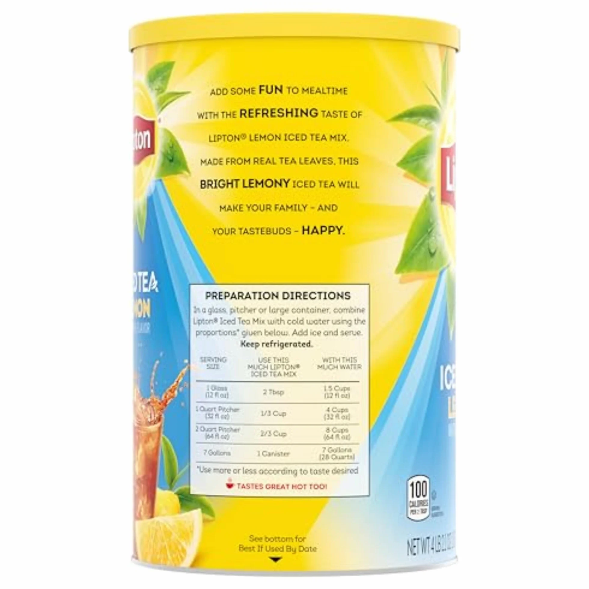 Lipton Iced Tea Mix, cytryna 28 qt (opakowanie 2) by Lipton