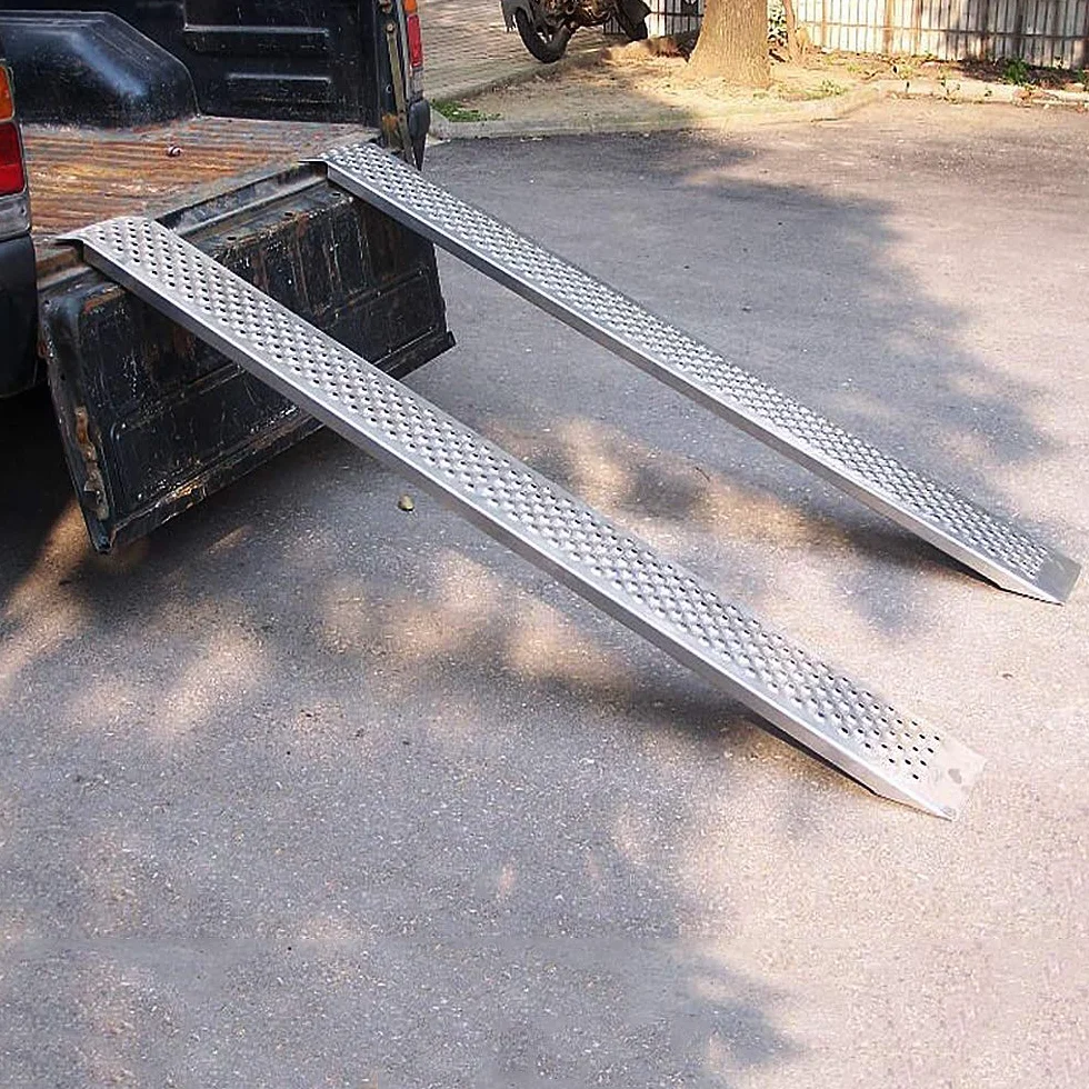 UISERBT 2 x rampa najazdowa, stal ocynkowana, 400 kg, szyna załadunkowa, rampy najazdowe, do motocykli, przyczep kempingowych, samochodów osobowych