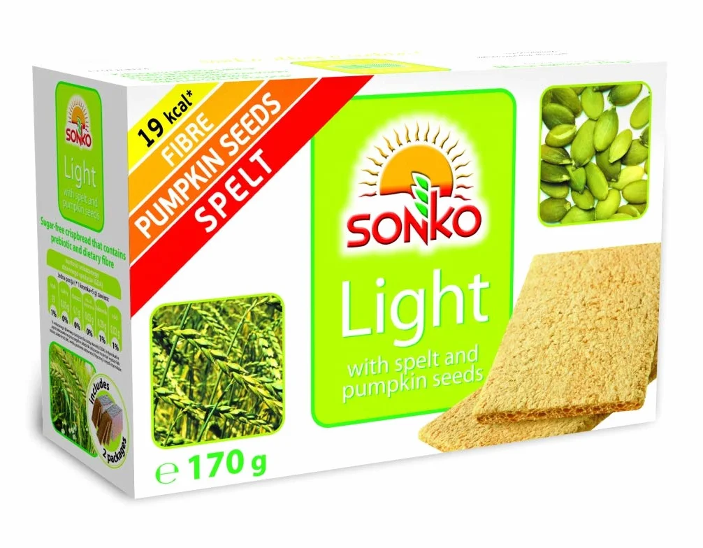 SONKO Chleb chrupki z orkiszem i pestkami dyni