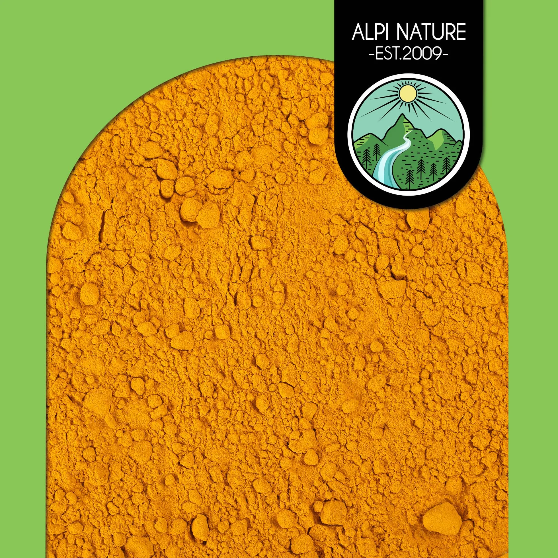 Kurkuma proszek 500 g, 100% naturalny, suszony i mielony, wegański