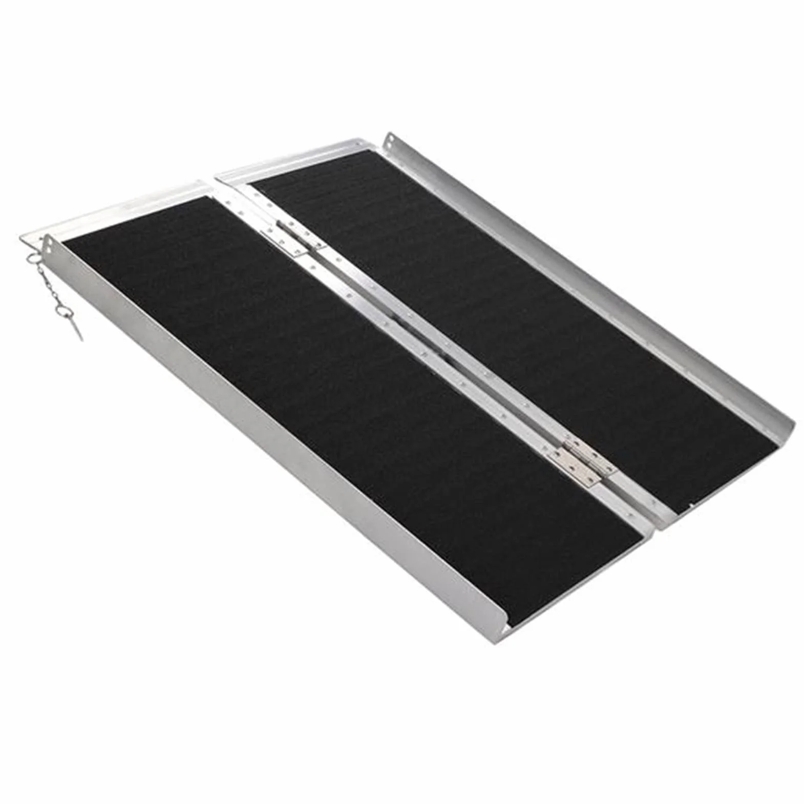 Rampa krawężnikowa na podjazd, rampa progowa, 4FT/3FT Rampa do wózków inwalidzkich, składana przenośna rampa mobilna ze stopu aluminium dwuczęściowa do skuterów do krzeseł rotelowych
