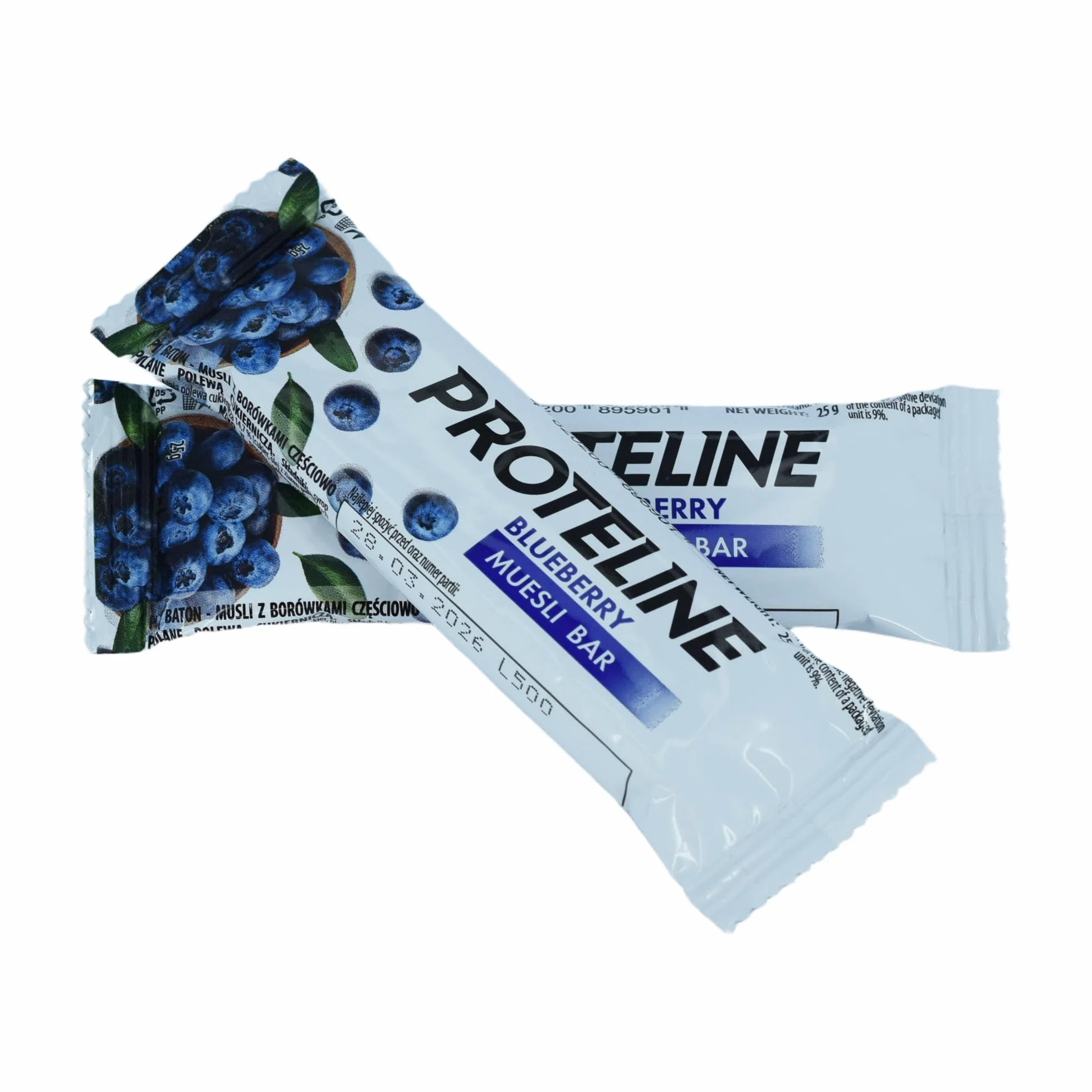 Proteline baton musli z borówkami 35x25 g