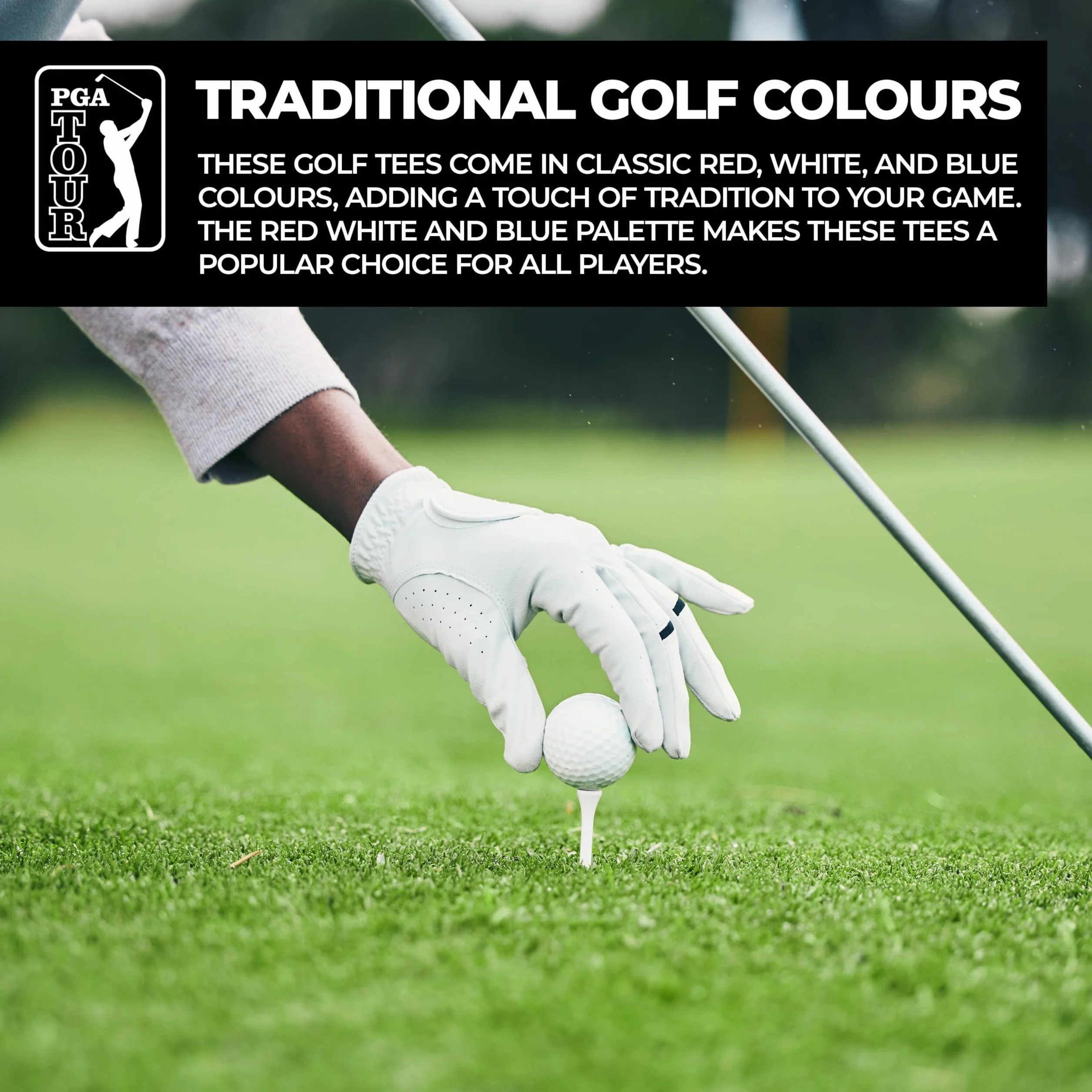 PGA Tour herbaty golfowe drewniane 7 cm 100 sztuk unisex
