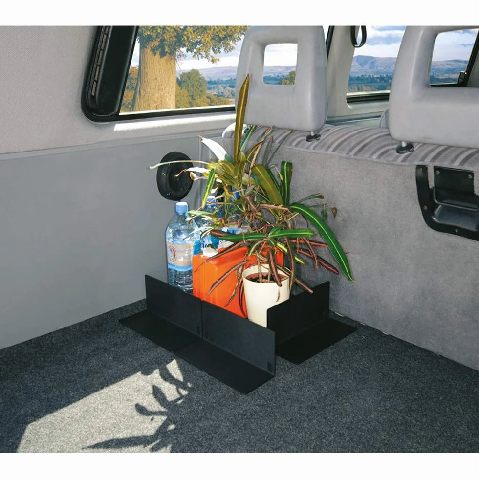 AUTO-STYLE Comfortline Kotwy bagażowe/kliny cargo - czarne - 3-częściowe