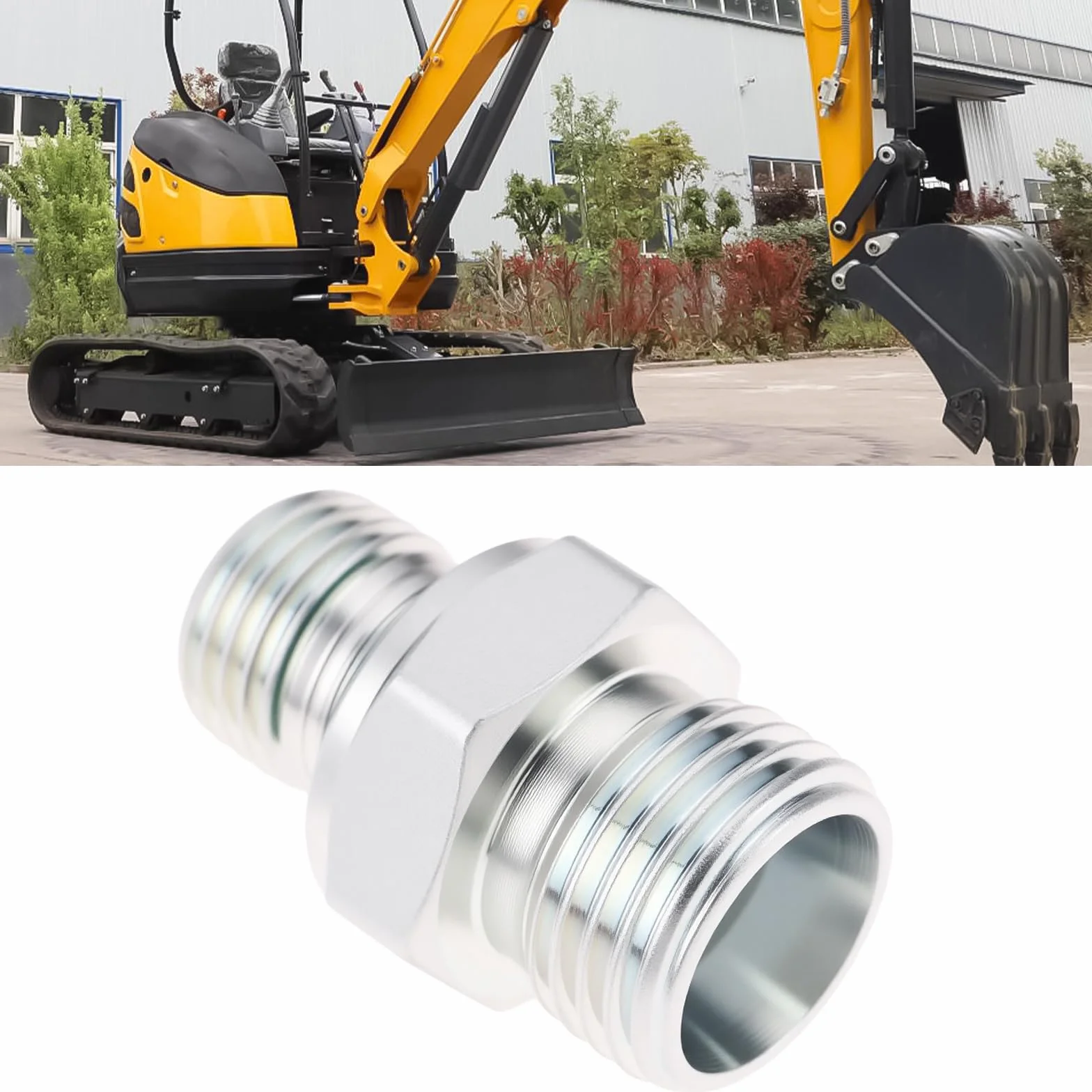 Złączki hydrauliczne M16 1/4 ze stali węglowej do minikoparki
