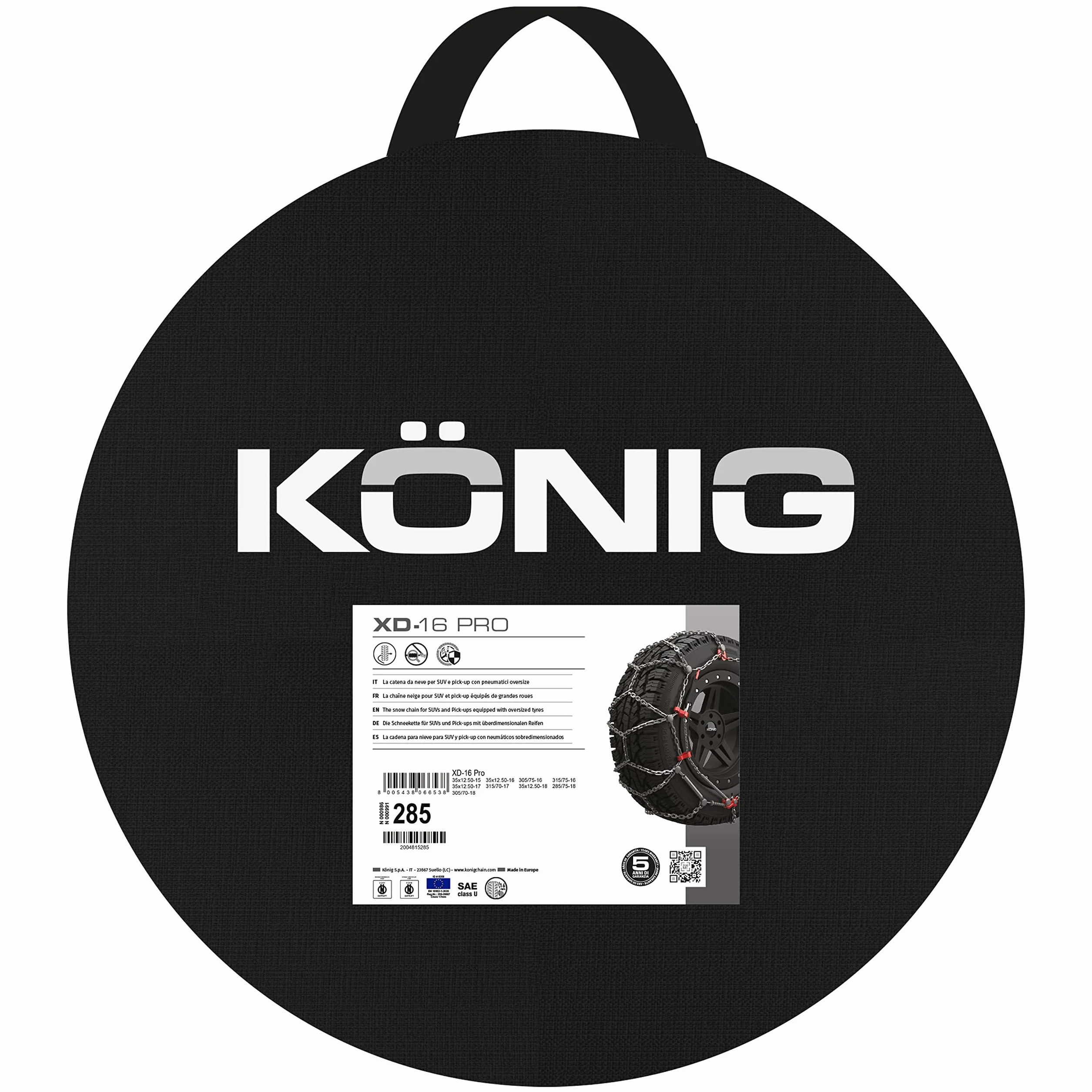 KÖNIG XD-16 Pro 274 - Łańcuchy śnieżne