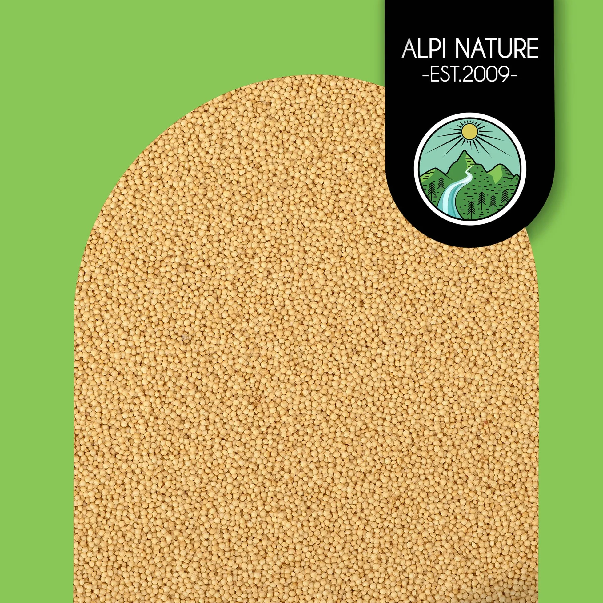 Alpi Nature Amaranant ekologiczny (1 kg) amarant z kontrolowanej uprawy organicznej bezgluten bez laktozy testy laboratoryjne wegańskie bez dodatków polewę do musli i pucharki śniadaniowej