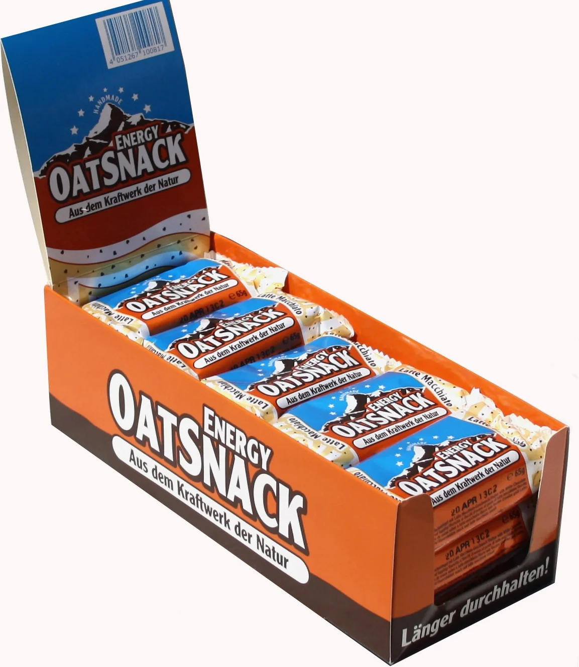 Davina batoniki węglowodanowe Oat Snack Latte Macchiato 15 x 65 g