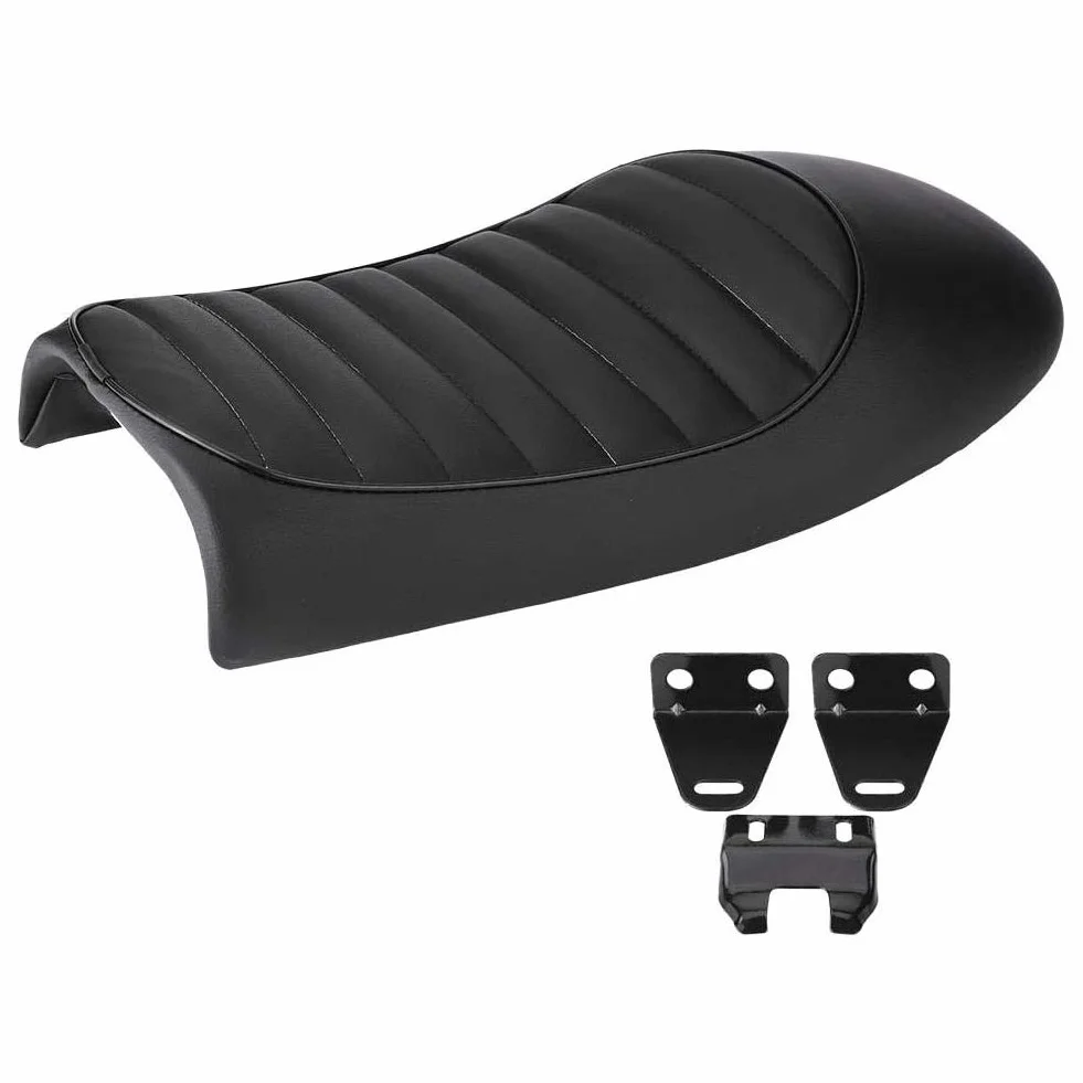 Skórzane siedzenie motocyklowe PU Leather Vintage Racer Flat Seat Cushion