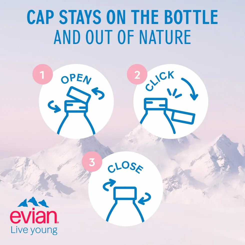 evian evian Still woda mineralna, 24 x 0,5 l