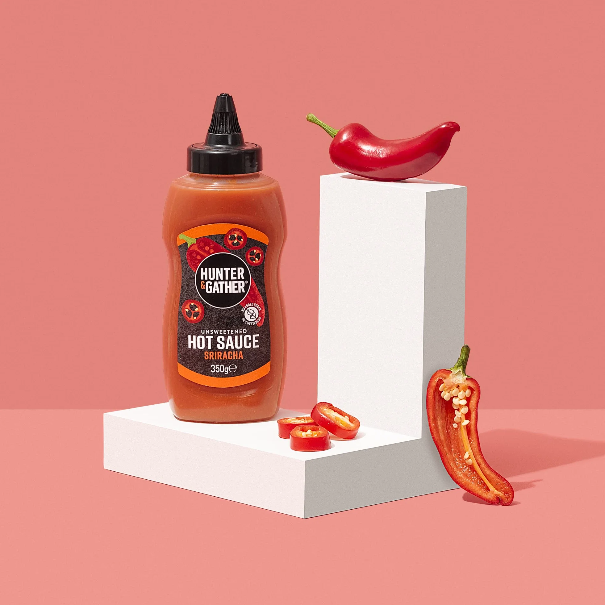 Ostra sosa Sriracha 350g bez cukru Keto Paleo Wegański Salt Range Pakistan