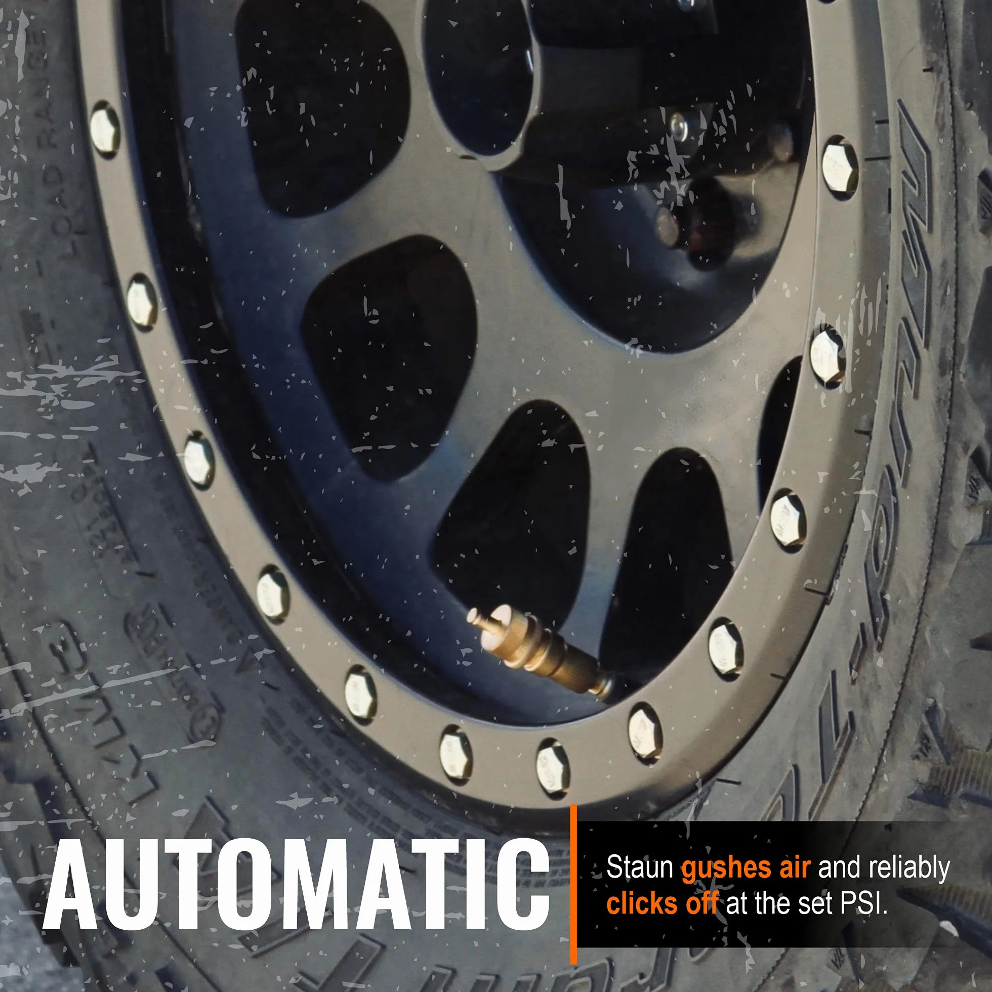Staun Tyre Deflators | Australijski oryginalny odmierzacz ciśnienia w oponach | Automatycznie spuszcza powietrze z opon do 6-30 PSI