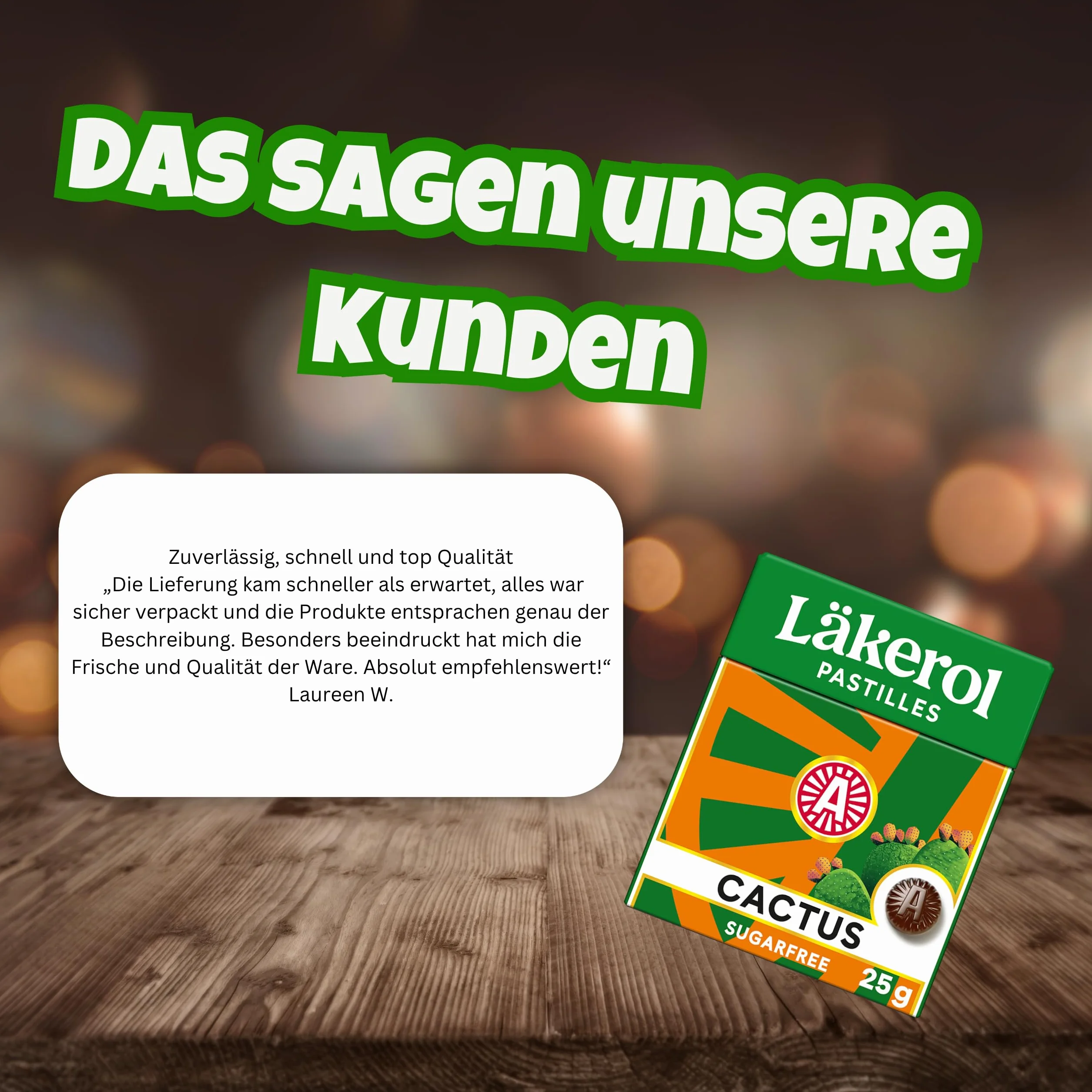 Läkerol Kaktus oryginalna szwedzka sól lukrecjowa bez cukru, pudełko 25 g x 4 szt