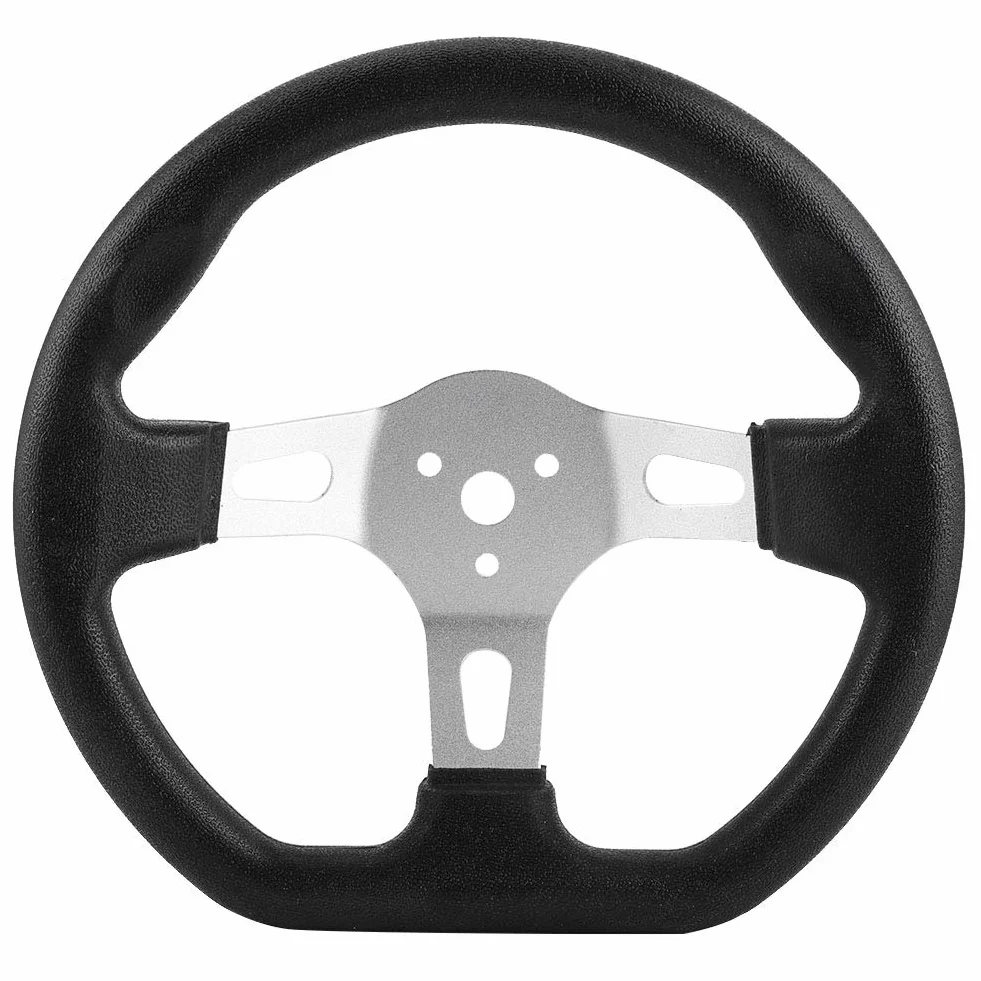Kierownica 10,63 cala - ergonomiczna kierownica UTV, ze stopu aluminium ABS, wygodna wtyczka, łatwa instalacja, do wózka wyścigowego GO Kart