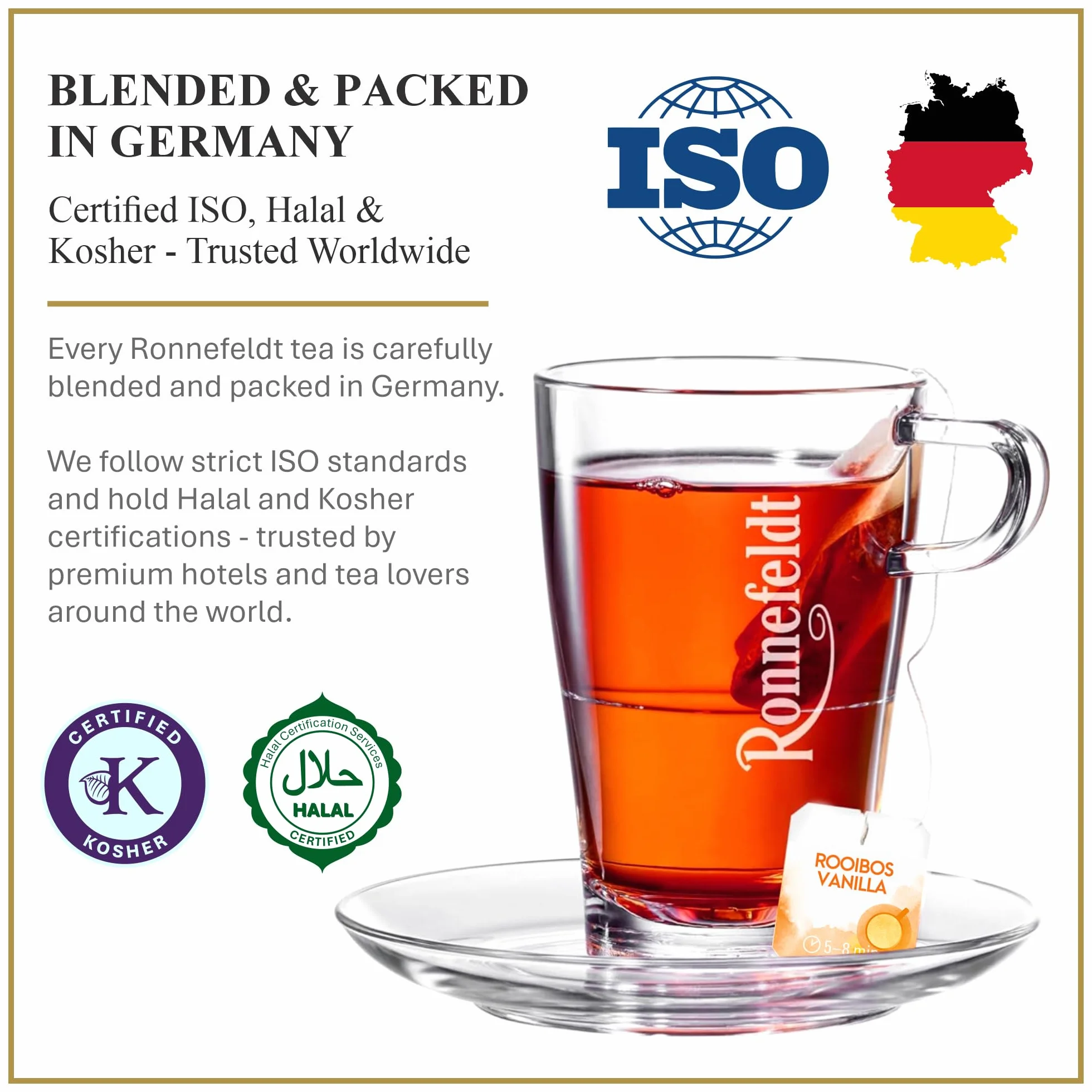 Ronnefeldt - Teavelope - Rooibos Vanilla - aromatyzowana herbata ziołowa - 25 x ...