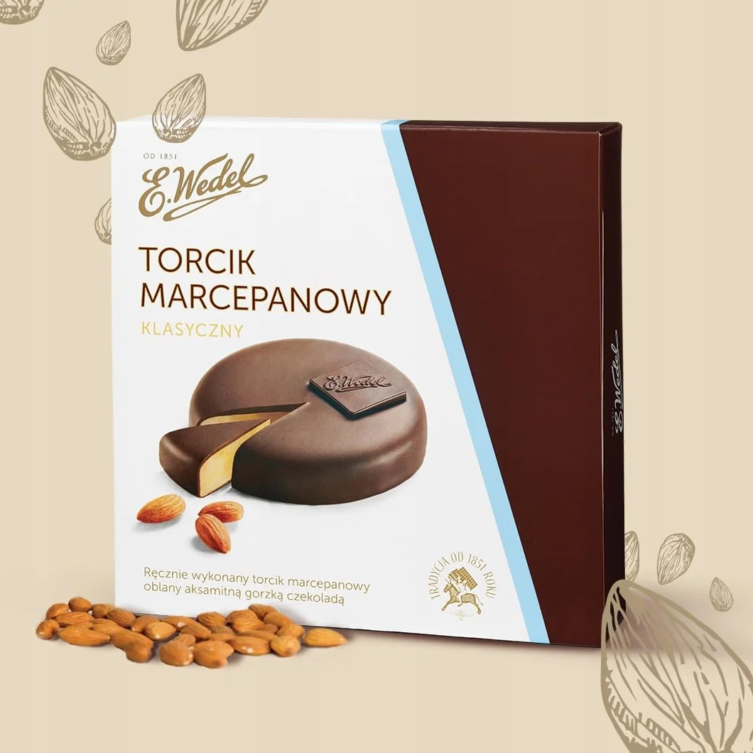 E.Wedel Torcik marcepanowy - klasyczny 120 g