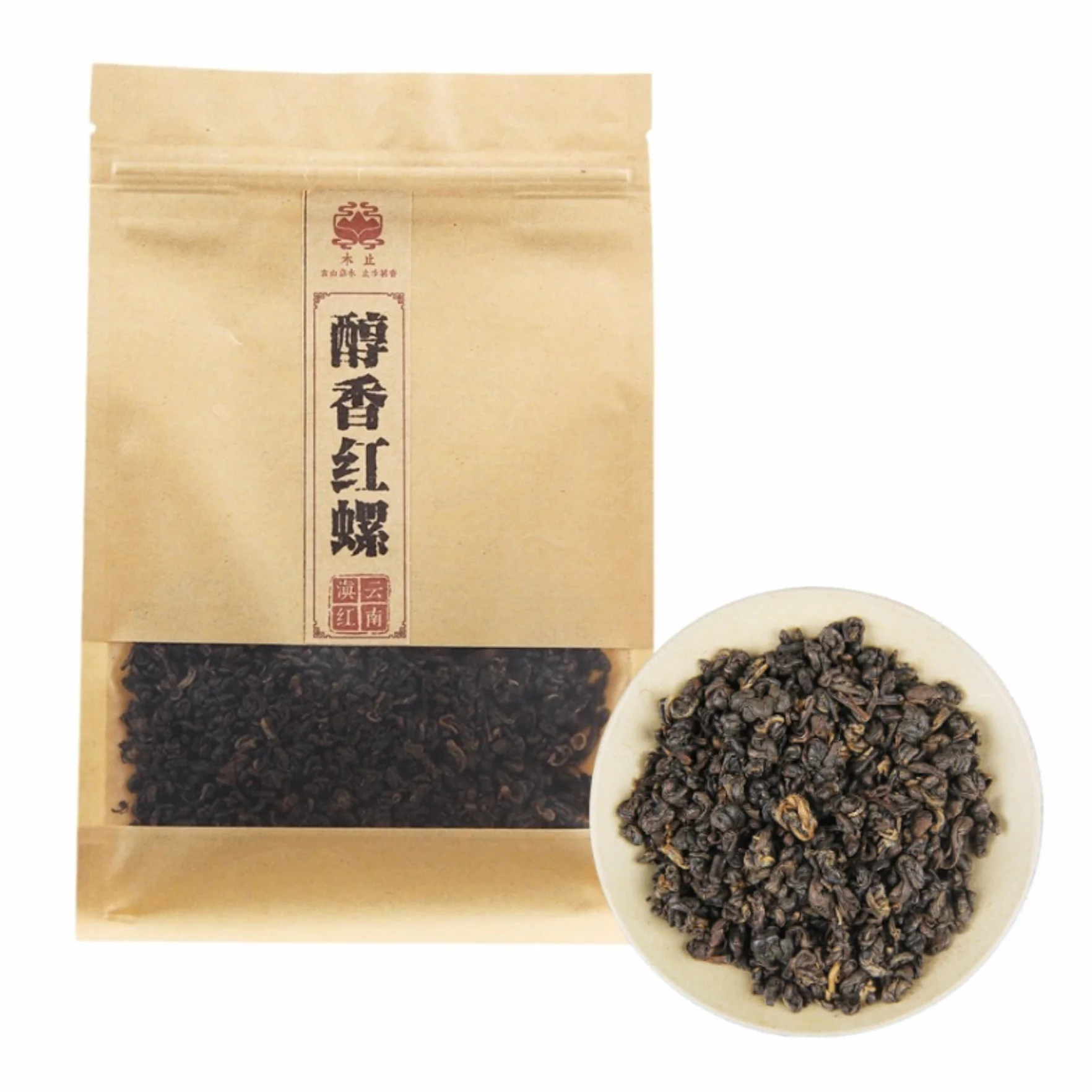 Klasyczna Chińska Herbata Yunnan Fengqing Starożytne Drzewo Dianhong Jinluo Czarna Herbata-Przenośne Opakowanie 250g