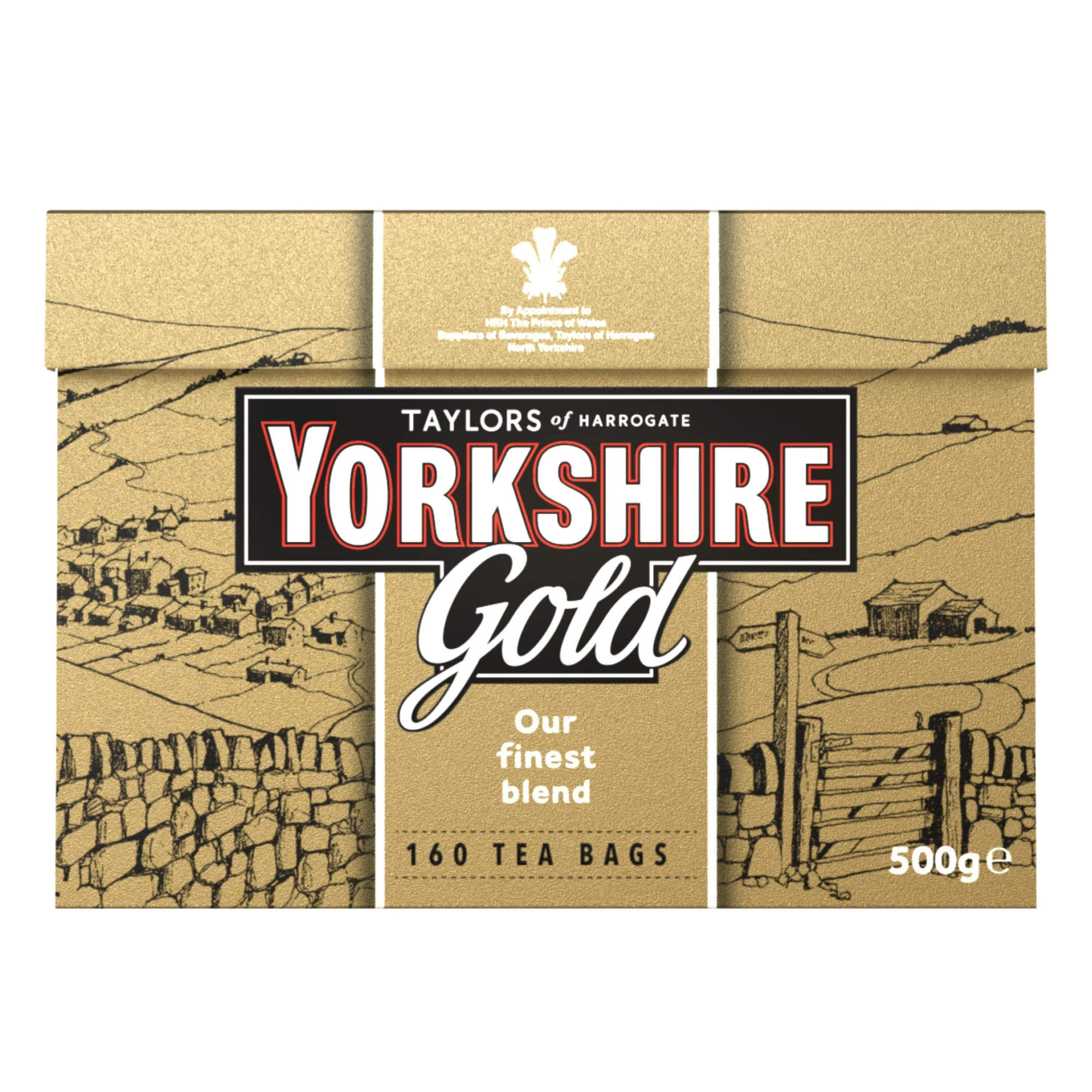 Yorkshire Gold - Premiumowa Mieszanka, Tradycyjna Brytyjska Herbata - Odpowiedzialnie Pozyskiwana - 160 Torebek (Opakowanie 6 sztuk)