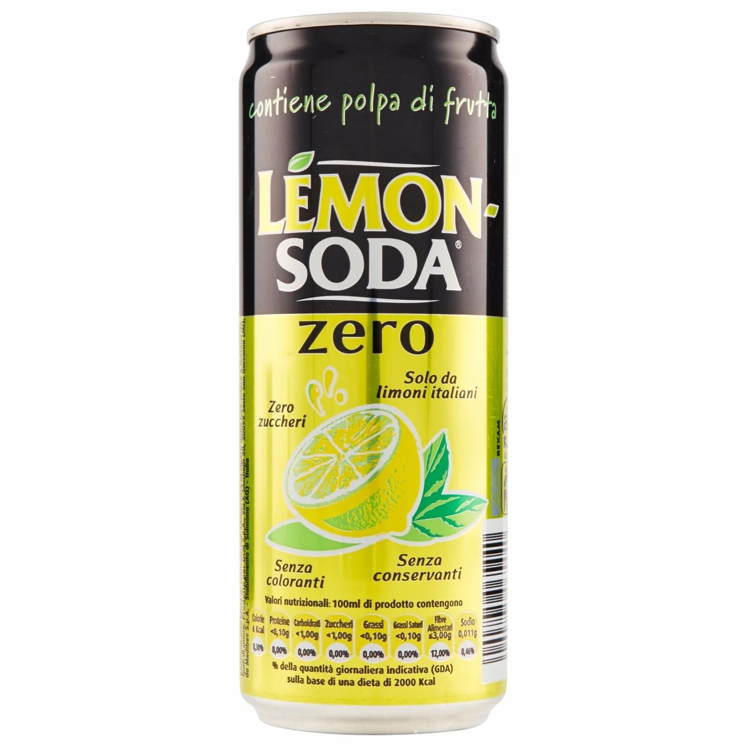 Lemon Soda La zero lemoniada bez cukru Włoska fonti di crodo