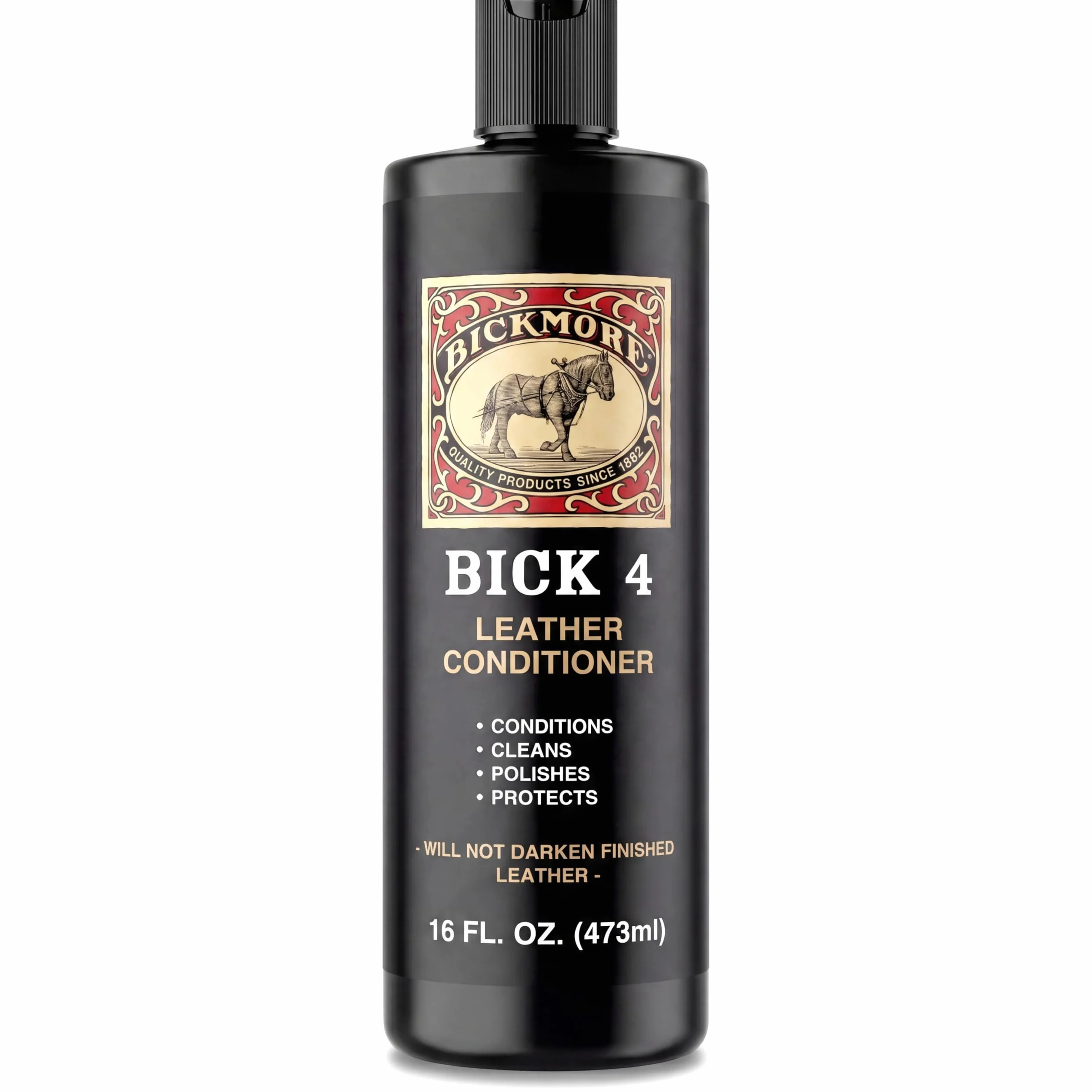 Bickmore Bick 4 Lederpflegespülung, 473 ml - Best Since 1882 - Reiniger & Conditioner - Wiederherstellung der Politur und schützt alle glatten Lederarten