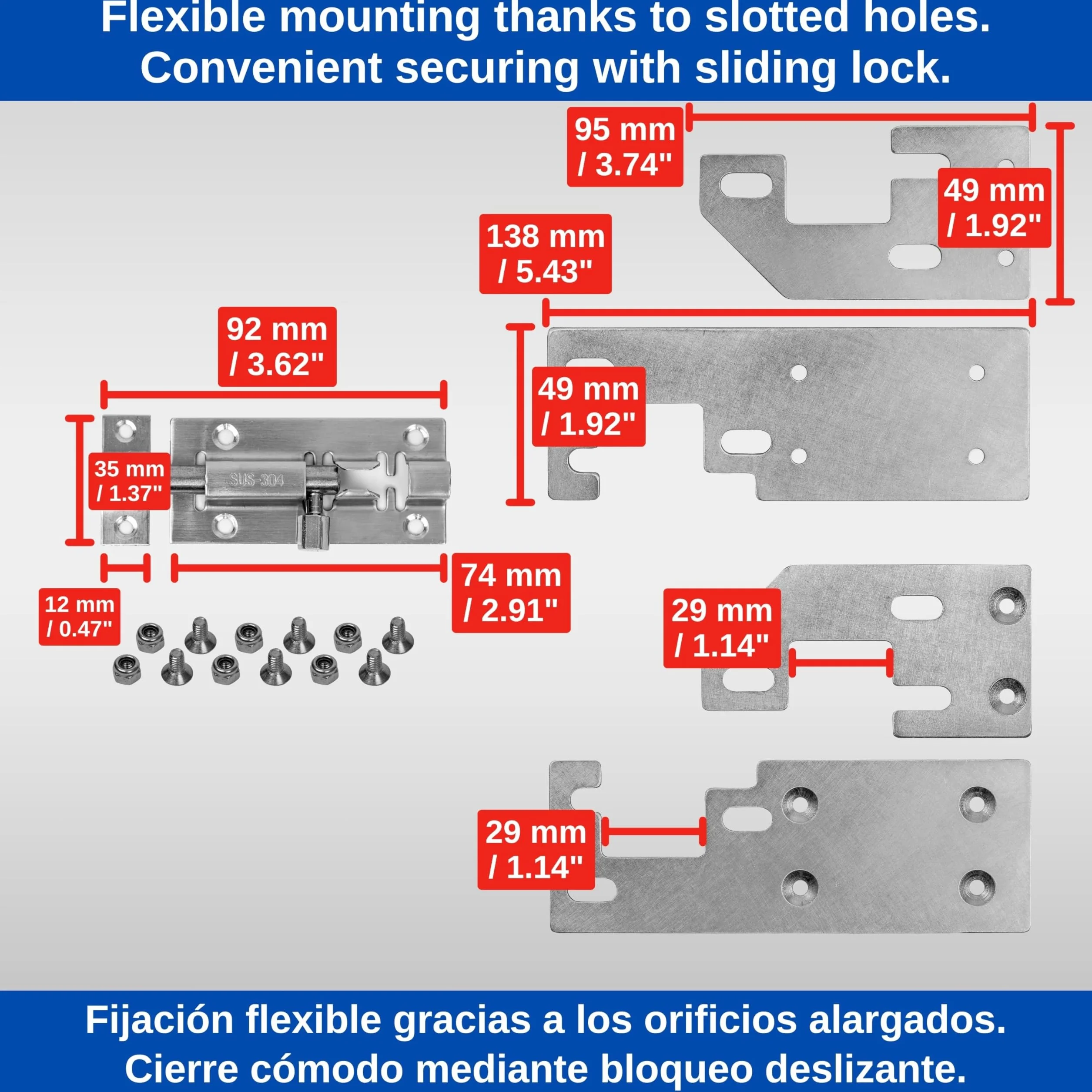 Blokada tylnych drzwi do dachu H1/H2, kompatybilna z FIAT Ducato, Citroën Jumper/Relay, Peugeot Boxer, od roku produkcji 2006, ochrona przed włamaniem do kampera, zamek tylnych drzwi do doposażenia