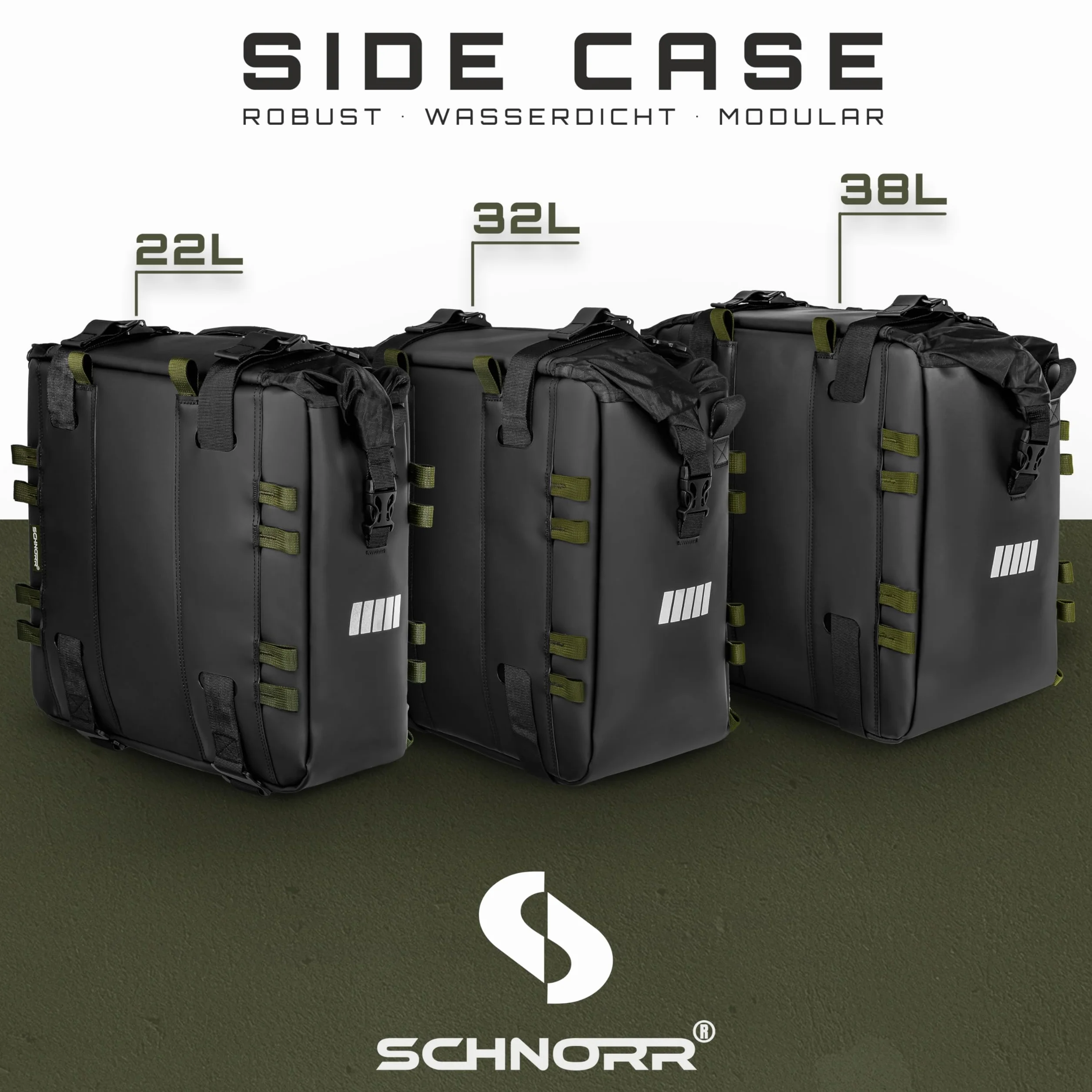Torba motocyklowa/boczna - SCHNORR SC-22 - tekstylna torba 22L rozmiar S