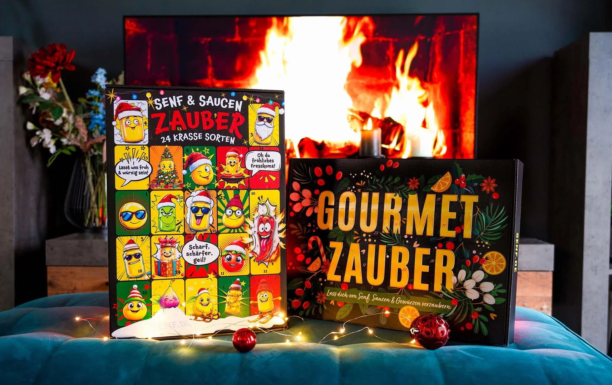 Altenburger Original Kalendarz adwentowy dla smakoszy z przyprawami, musztardą i sosami dla dorosłych z delikatesowymi musztardami, przyprawami, olejami i octami balsamicznymi, ręcznie napełniany