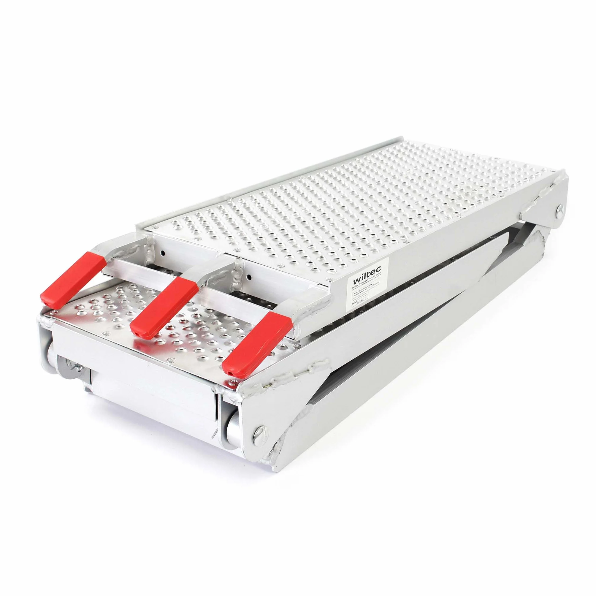 Wiltec składany najazd aluminiowy 270kg rampa antypoślizgowa