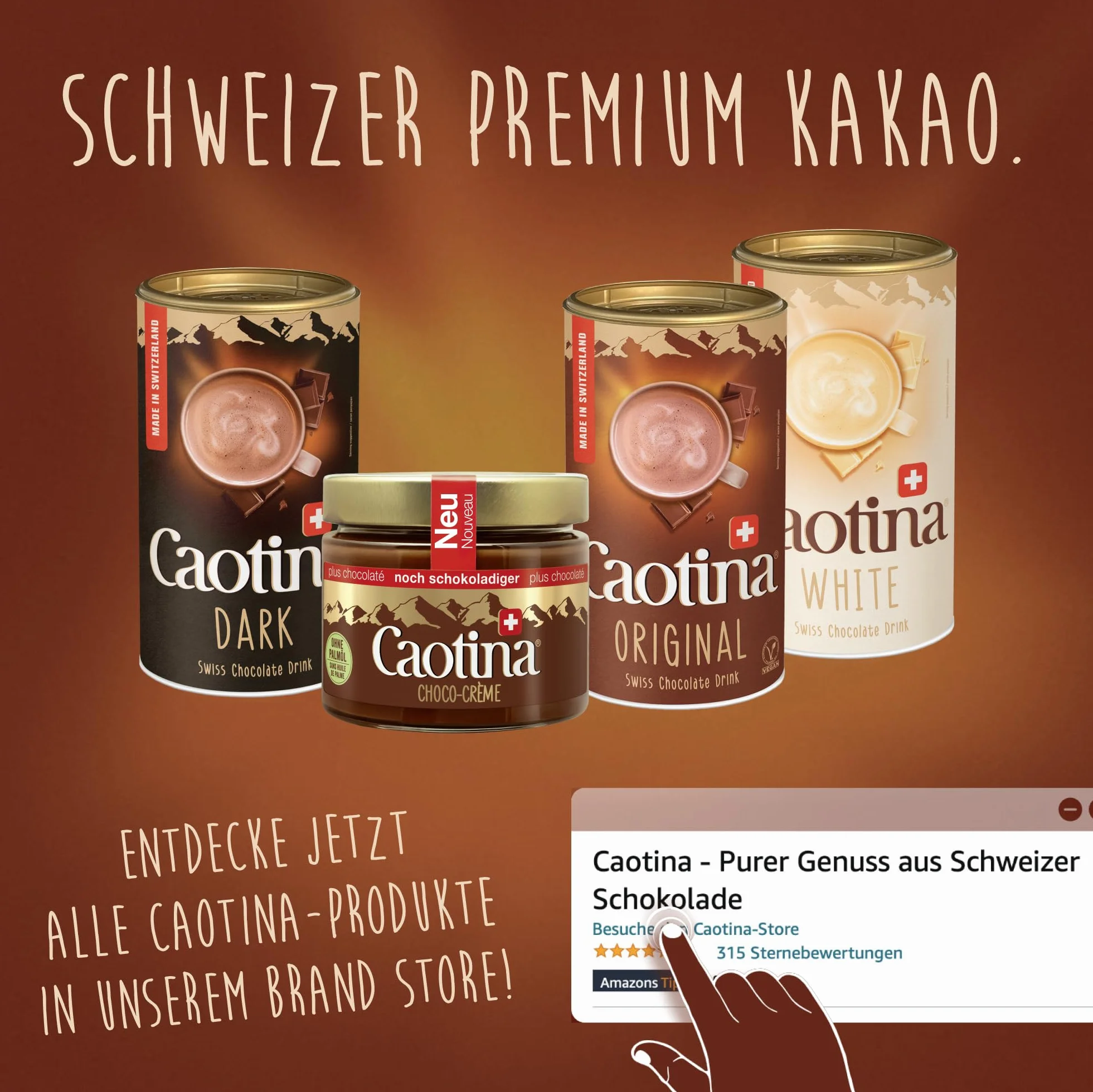 Caotina Original Chocolat Suisse czekolada do picia 500 g