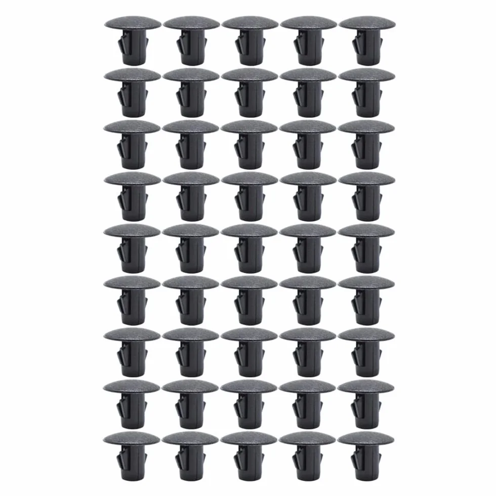 Klipsy przeciwbryzgowe Klips ustalający fartucha wewnętrznego kompatybilny for Toyota 4Runner RAV4 Land Cruiser Lexus LX470 LX570 Chlapacze OE #90467-10186(45pcs)