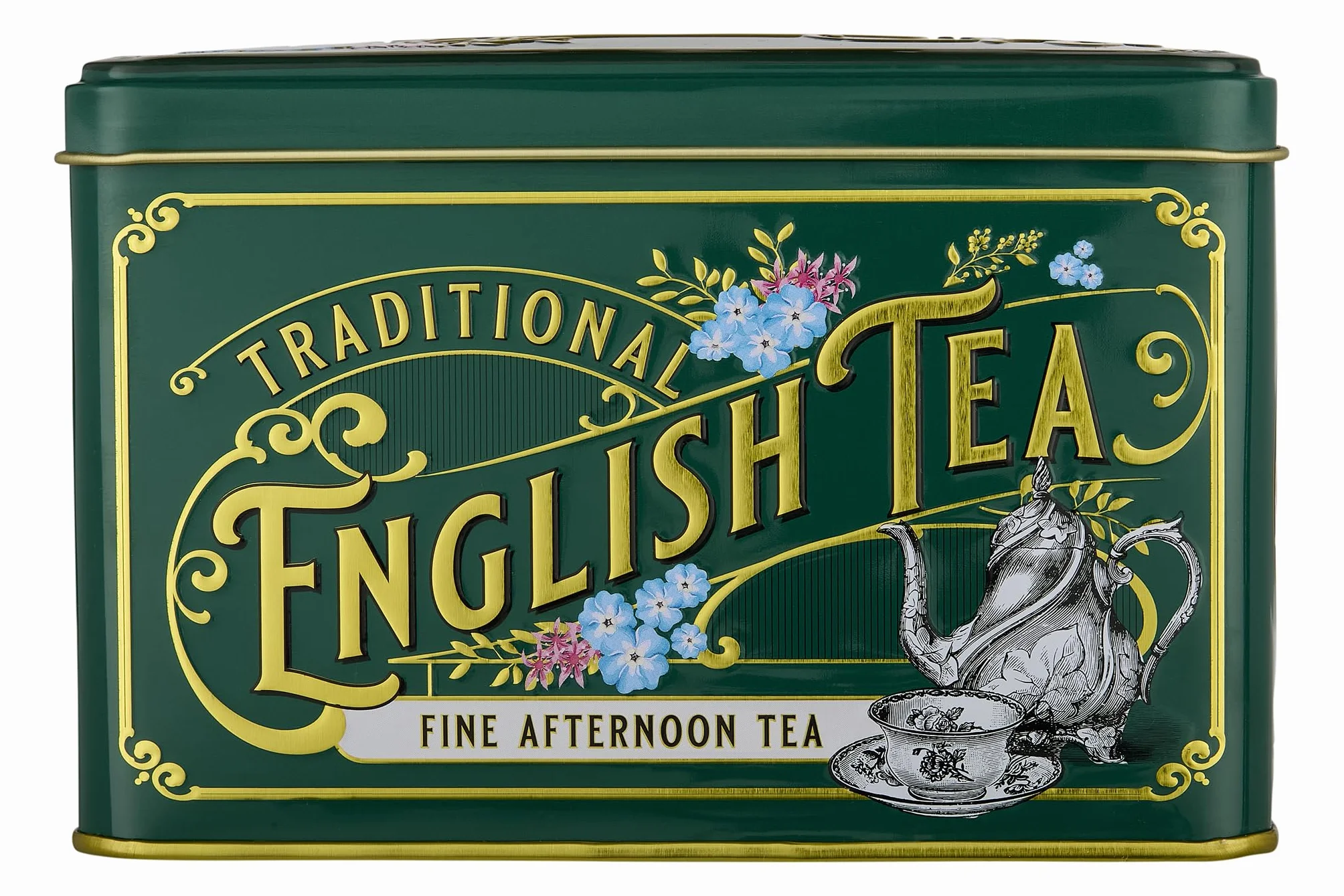 New English Teas Vintage wiktoriańska puszka na herbatę z 40 angielskimi popołudniowymi herbatkami