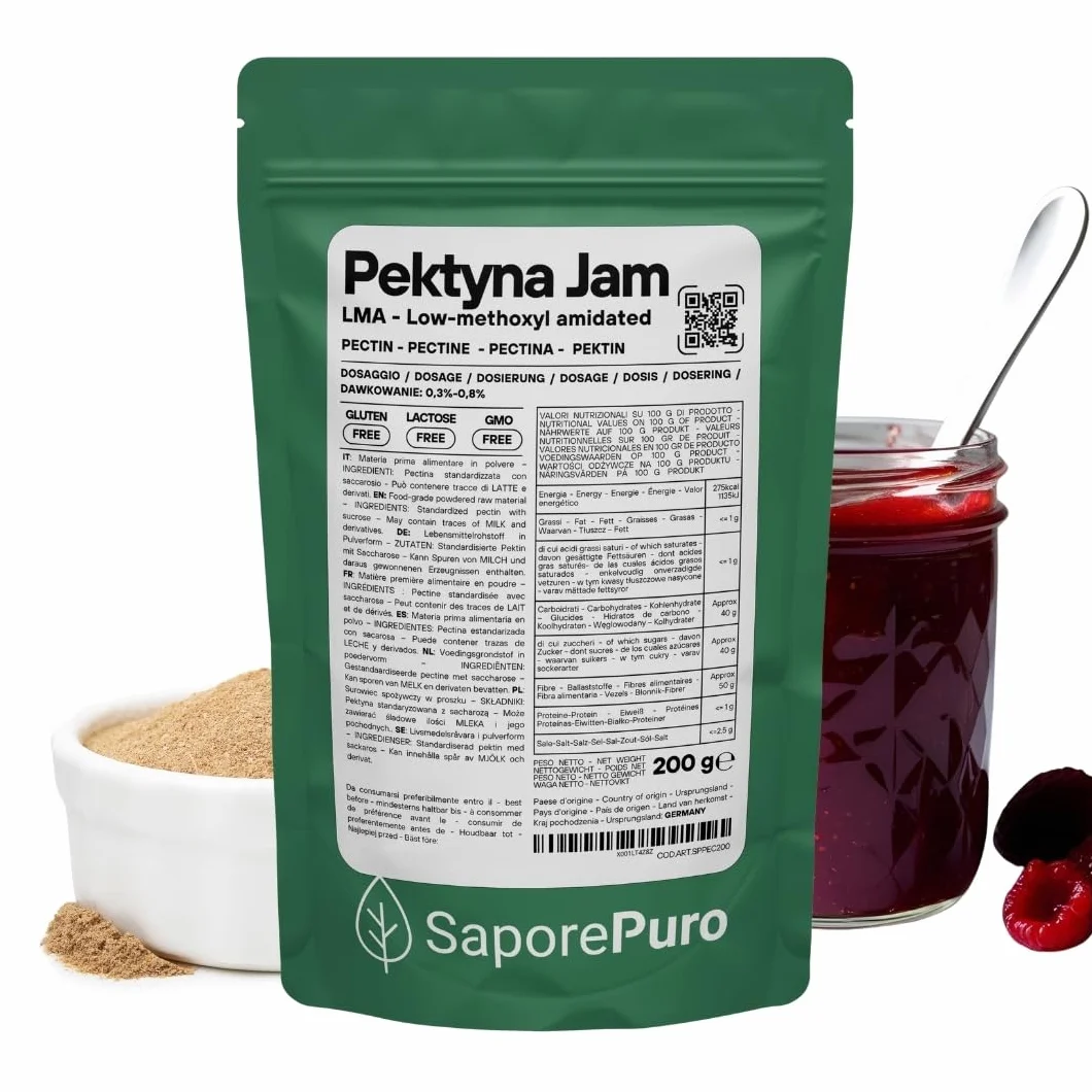 Pektyna Jam w proszku 200 g Saporepuro – bez glutenu do dżemów niskocukrowych
