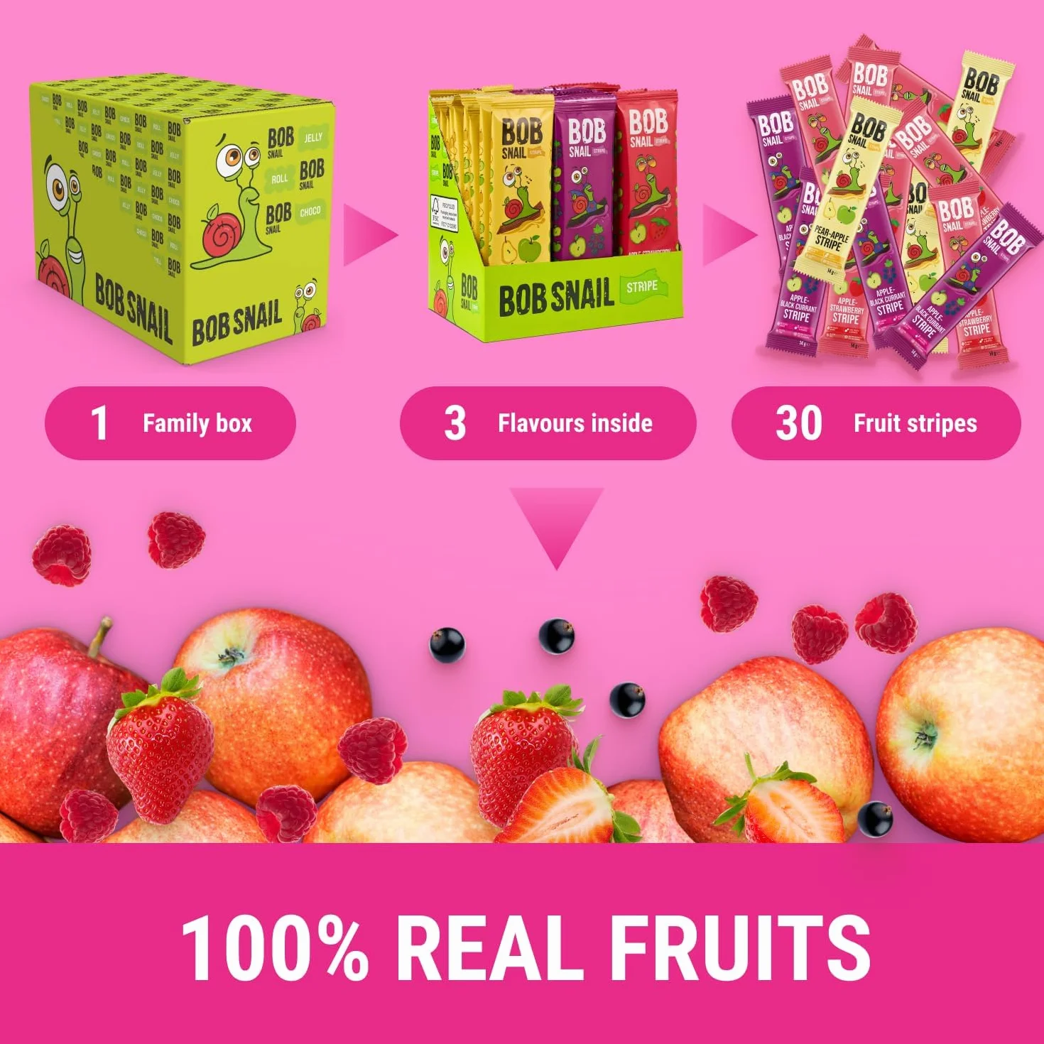 Bob Snail Żelki bez Cukru Mango dla Dzieci 30g