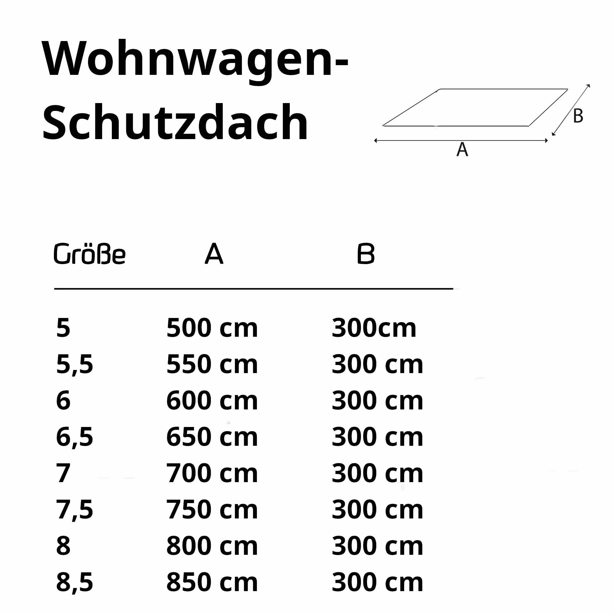 GreenYard® Uniwersalny dach ochronny do przyczep kempingowych, 550 x 300 cm, na kemping, ochrona przed promieniowaniem UV i wilgocią, odporny na działanie wody i oddychający, 4-warstwowa włóknina