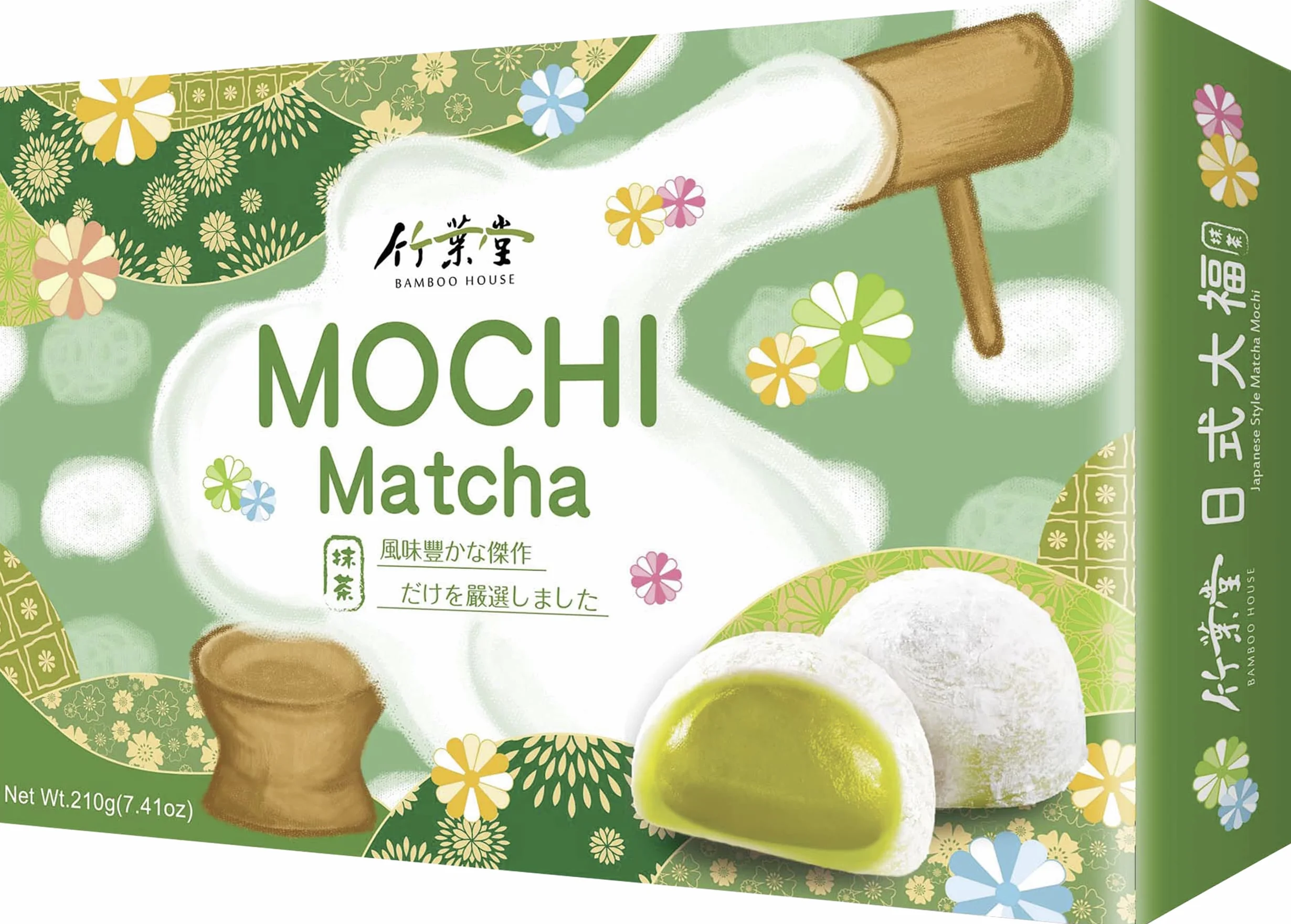BAMBOO HOUSE Mochi, Matcha, 210g