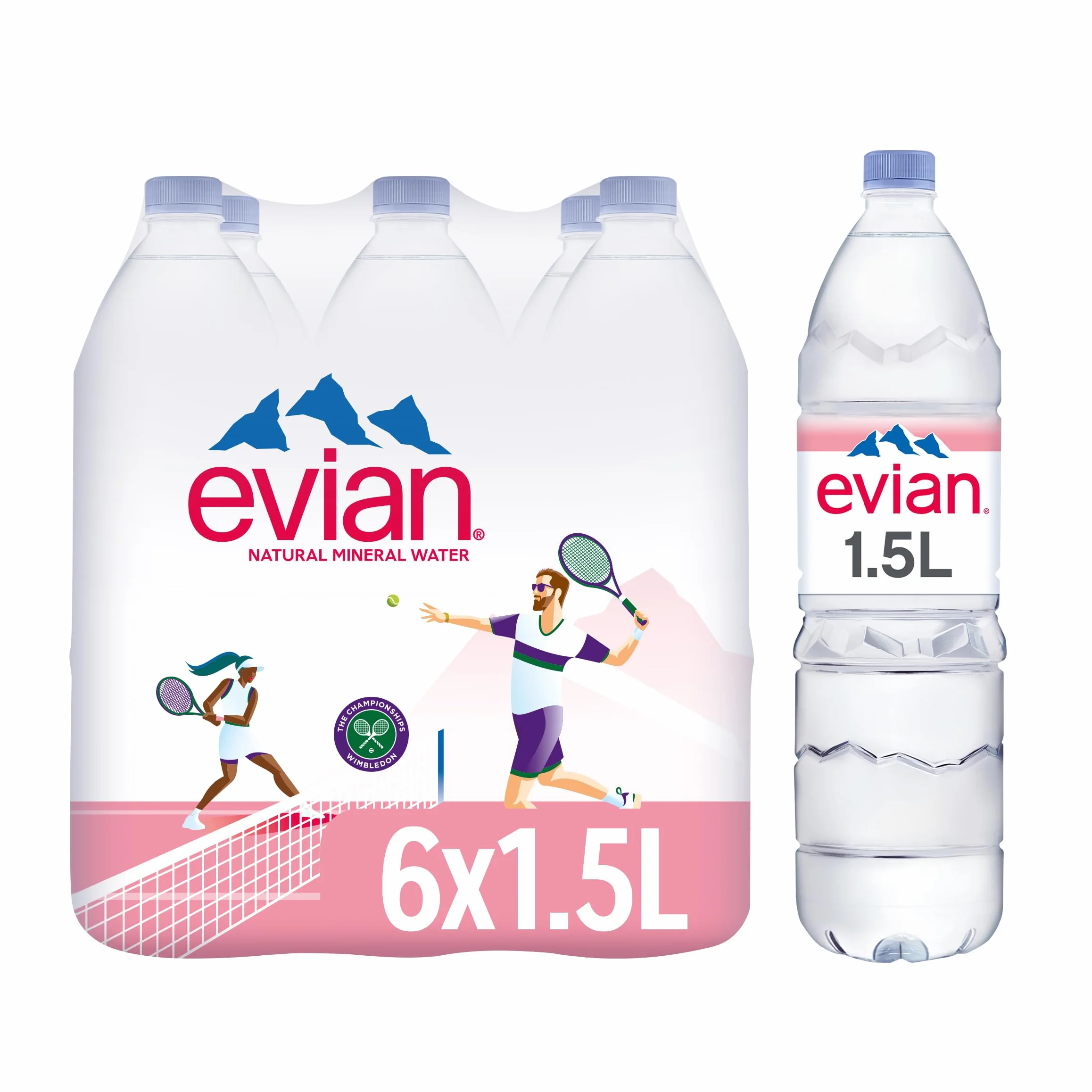Evian Naturalna woda mineralna, 1,5 l (6 sztuk)