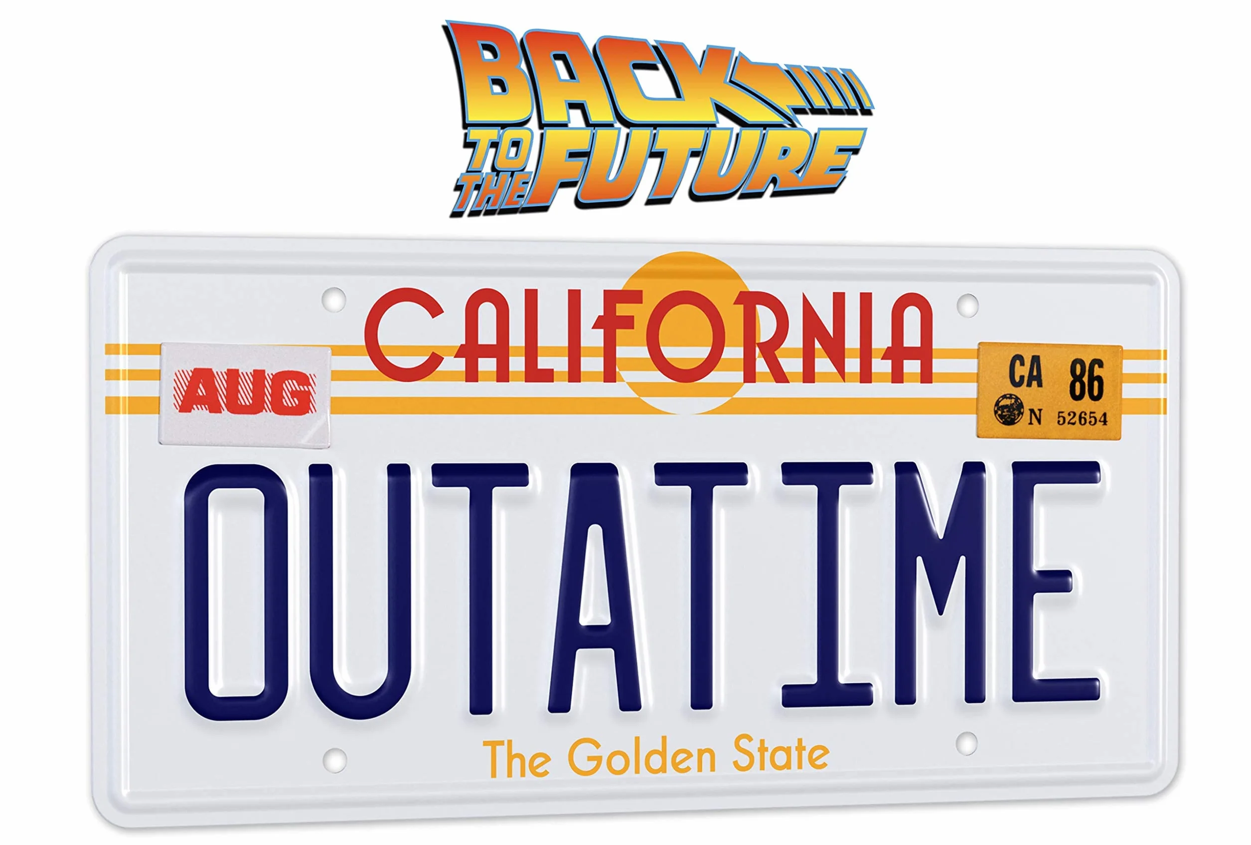 Doctor Collector Collectable Outatime Back to The Future Replika tablicy rejestracyjnej