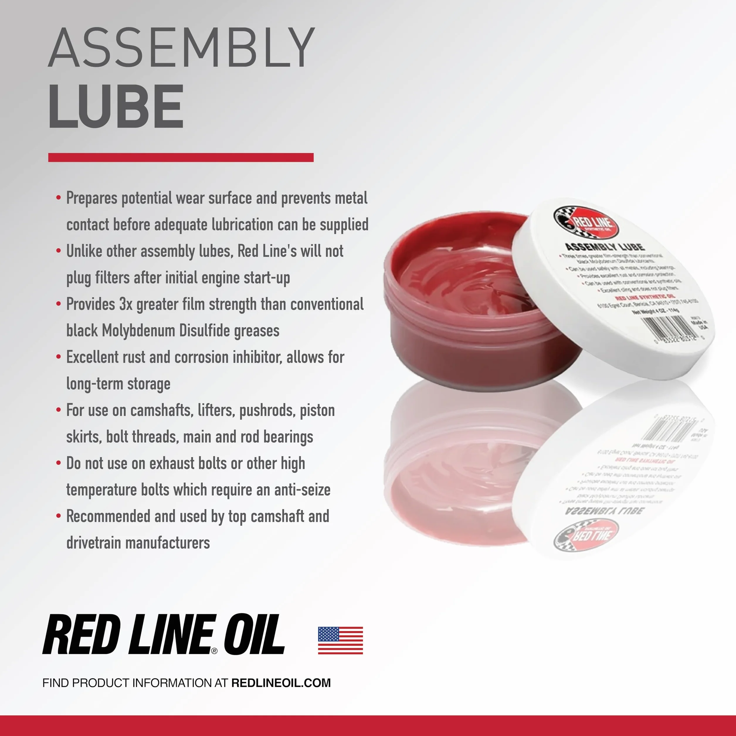 Red Line RED80312 Smar, Czarny, 113 g