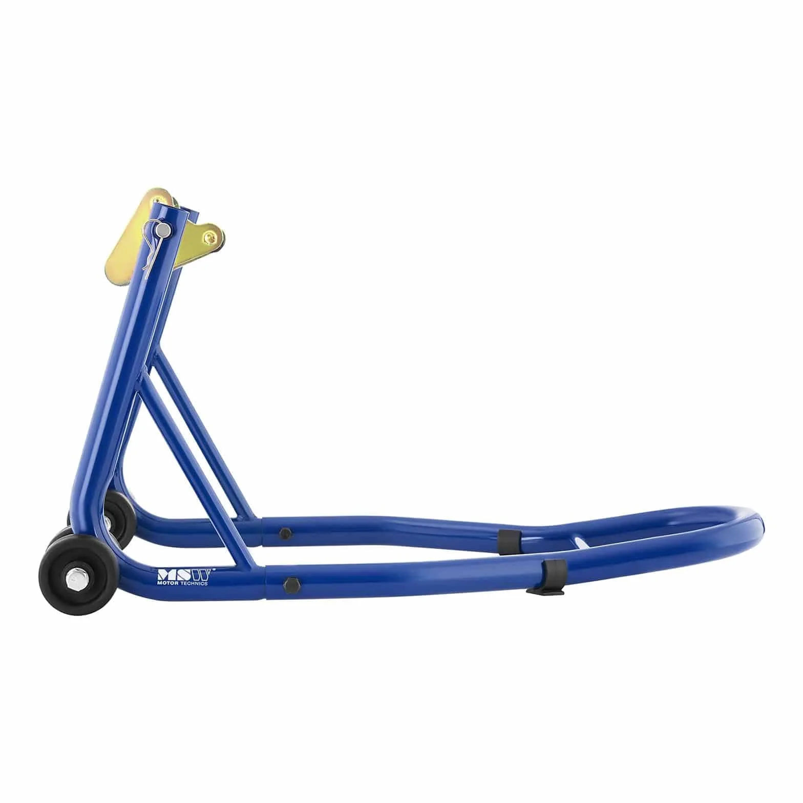 MSW Stojak na koła motocyklowe 200 kg MSW-MS-14 czarny malowana proszkowo stal węglowa adapter B3 B5 B6