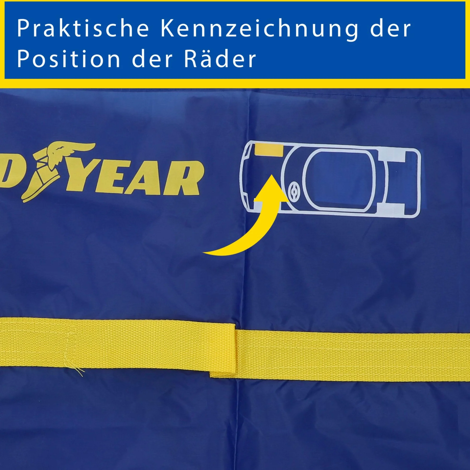 Goodyear 75526 pokrowiec na opony, zestaw 4 szt