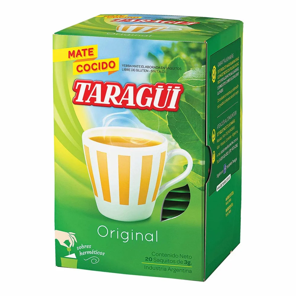 Yerba Mate Taragui Cocido Teabags