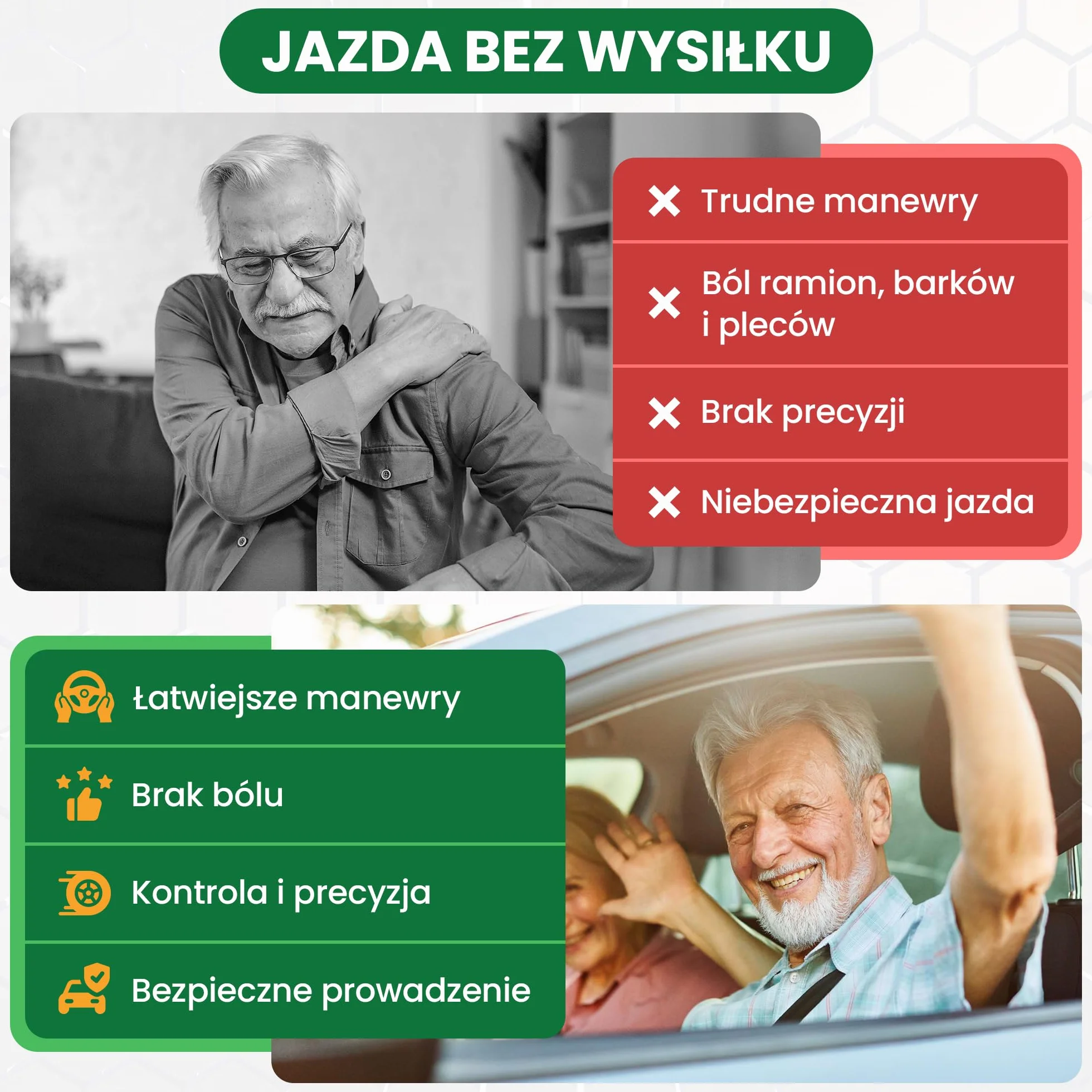 Silikonowa gałka kierownicy Brodie Spinner uniwersalna do samochodu ciągnika kosiarki