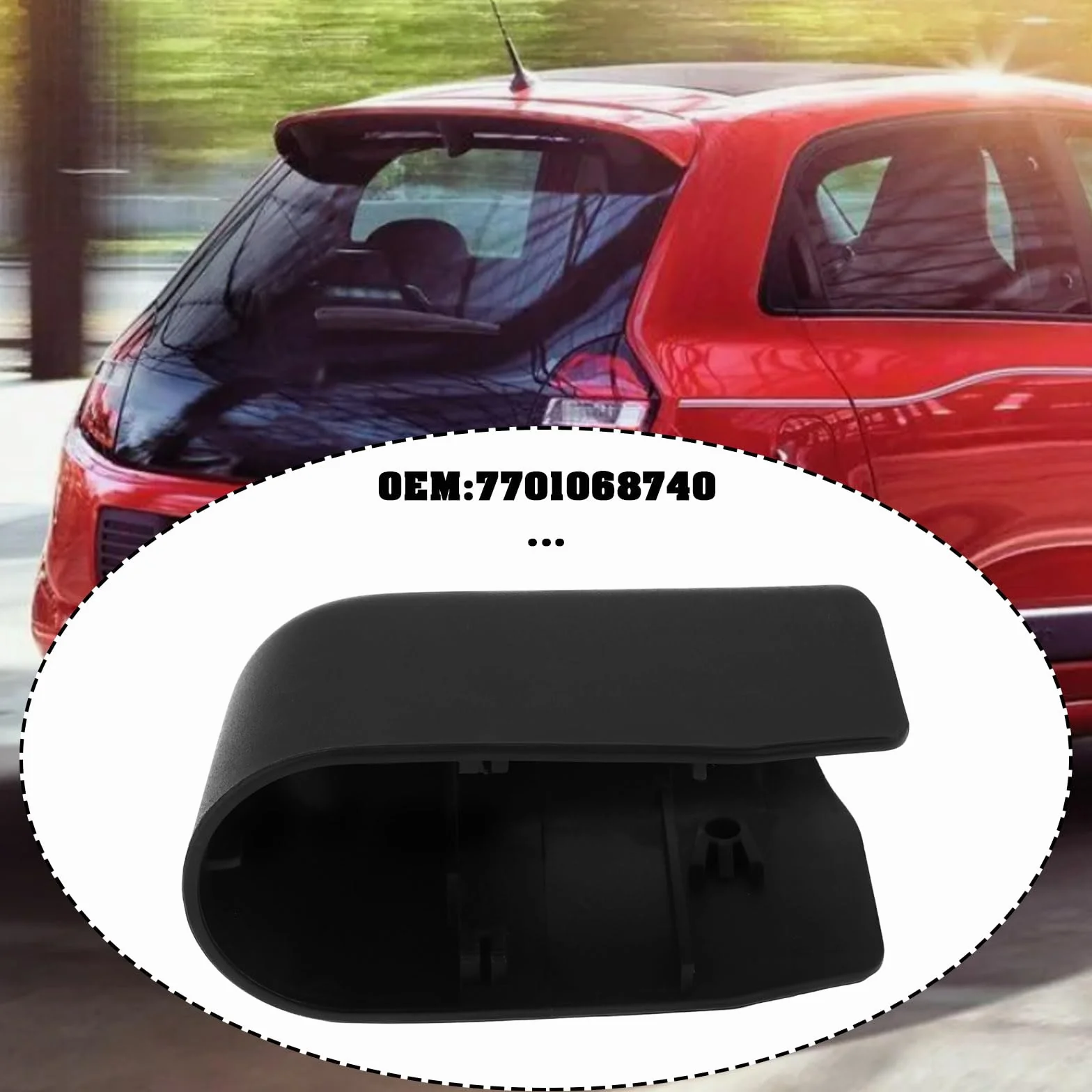 Osłona tylnego ramienia wycieraczki samochodu 7701068740 kompatybilna z Renault Twingo III2014/09-2025/12, 2 szt