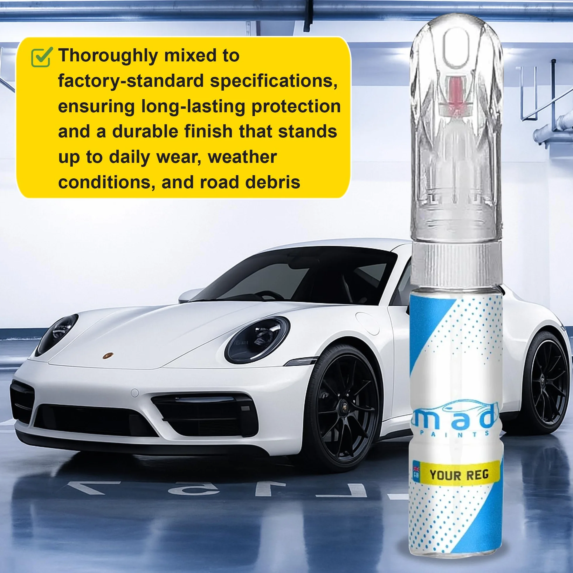 Dotknij lakieru samochodowego 20 ml długopis do mini / BMW BROOKLYN SZARY C4P (po prostu malowanie)