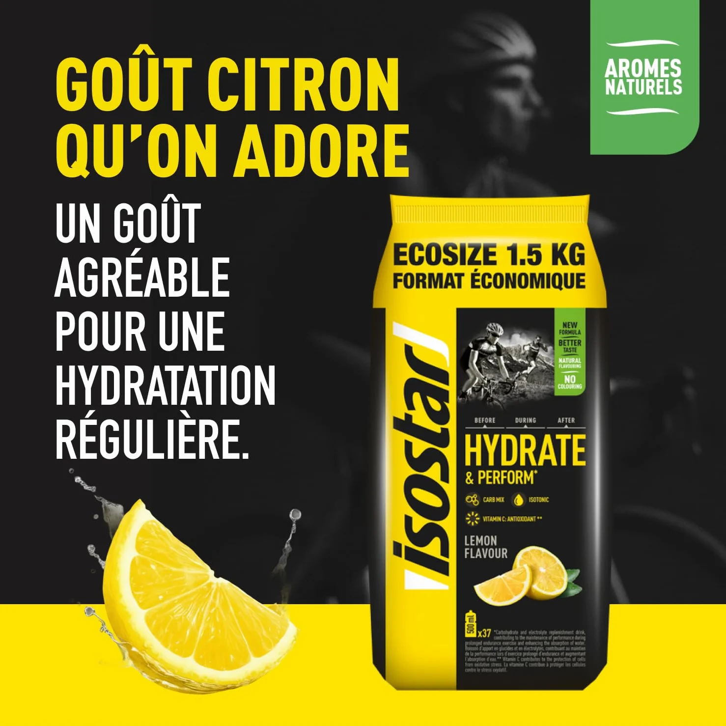 ISOSTAR Koncentrat Cytryna, 1500 g