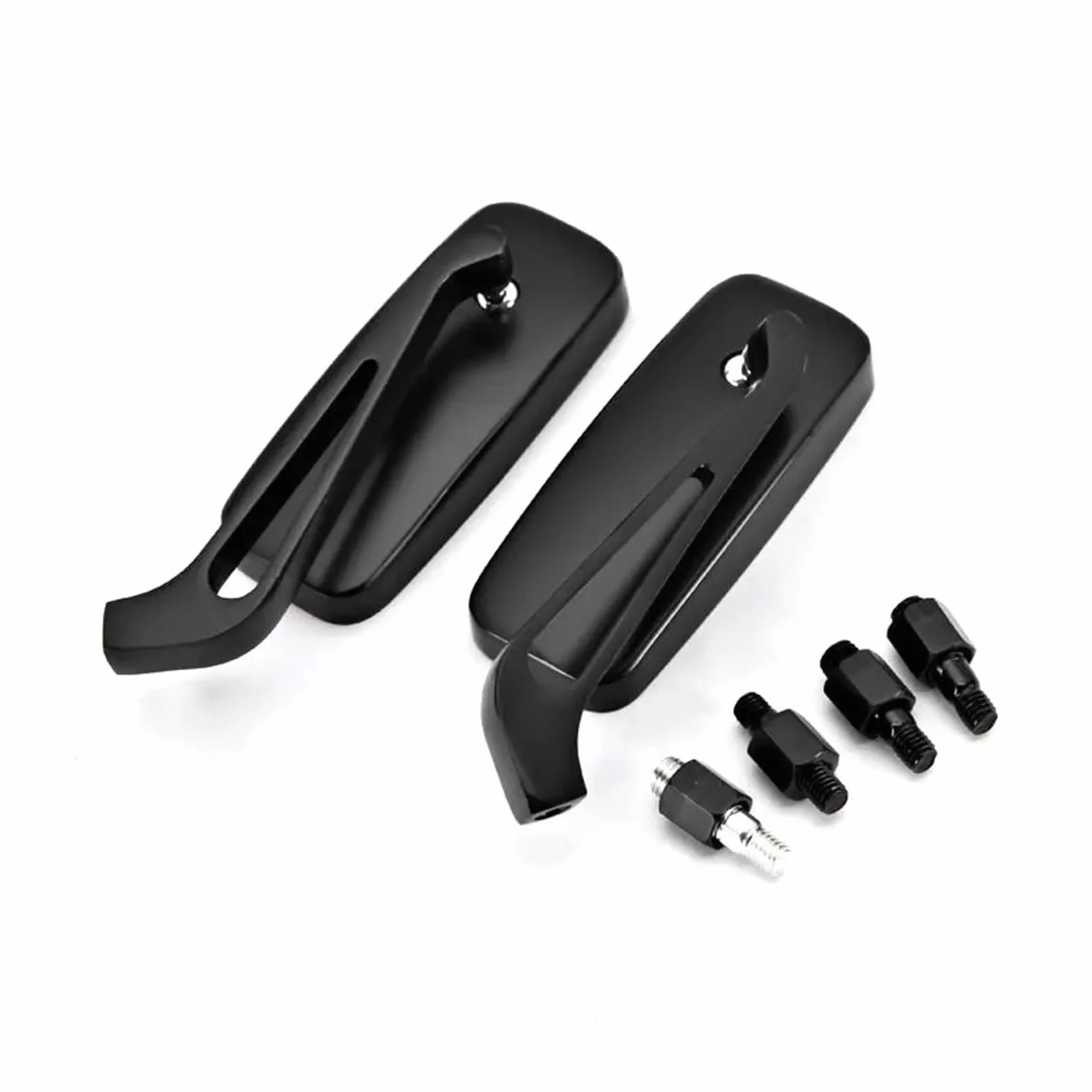 Para 8mm 10mm Lusterka Boczne Motocykla, Kompatybilne Z Kawasaki, Vulcan VN 800 900 1500 1600 1700 2000(Plating)
